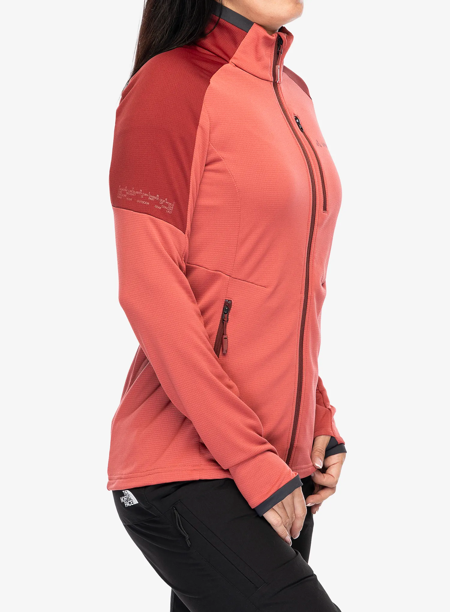 Ženski flis Vaude Elope Fleece Jacket II - brick