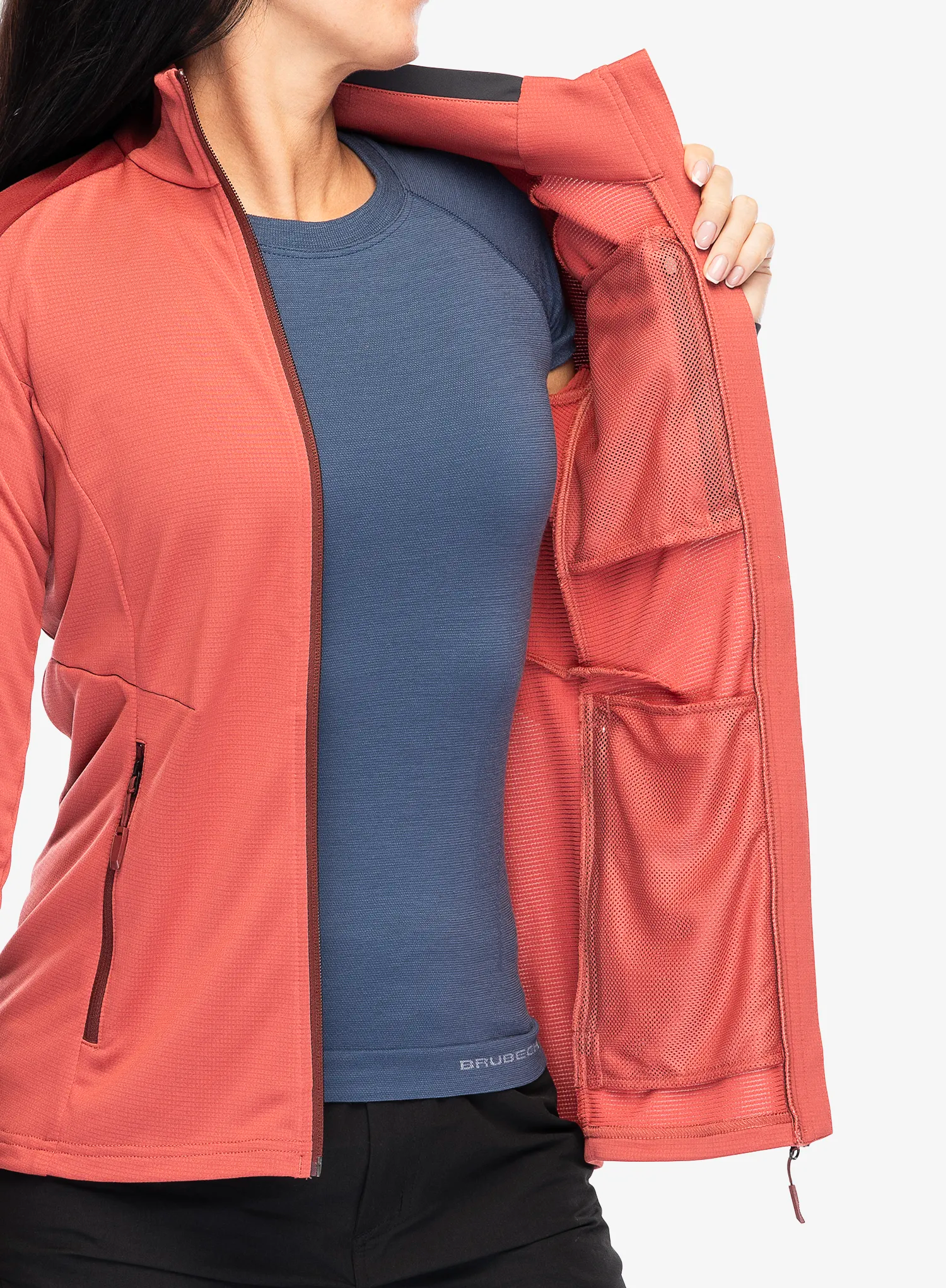 Ženski flis Vaude Elope Fleece Jacket II - brick