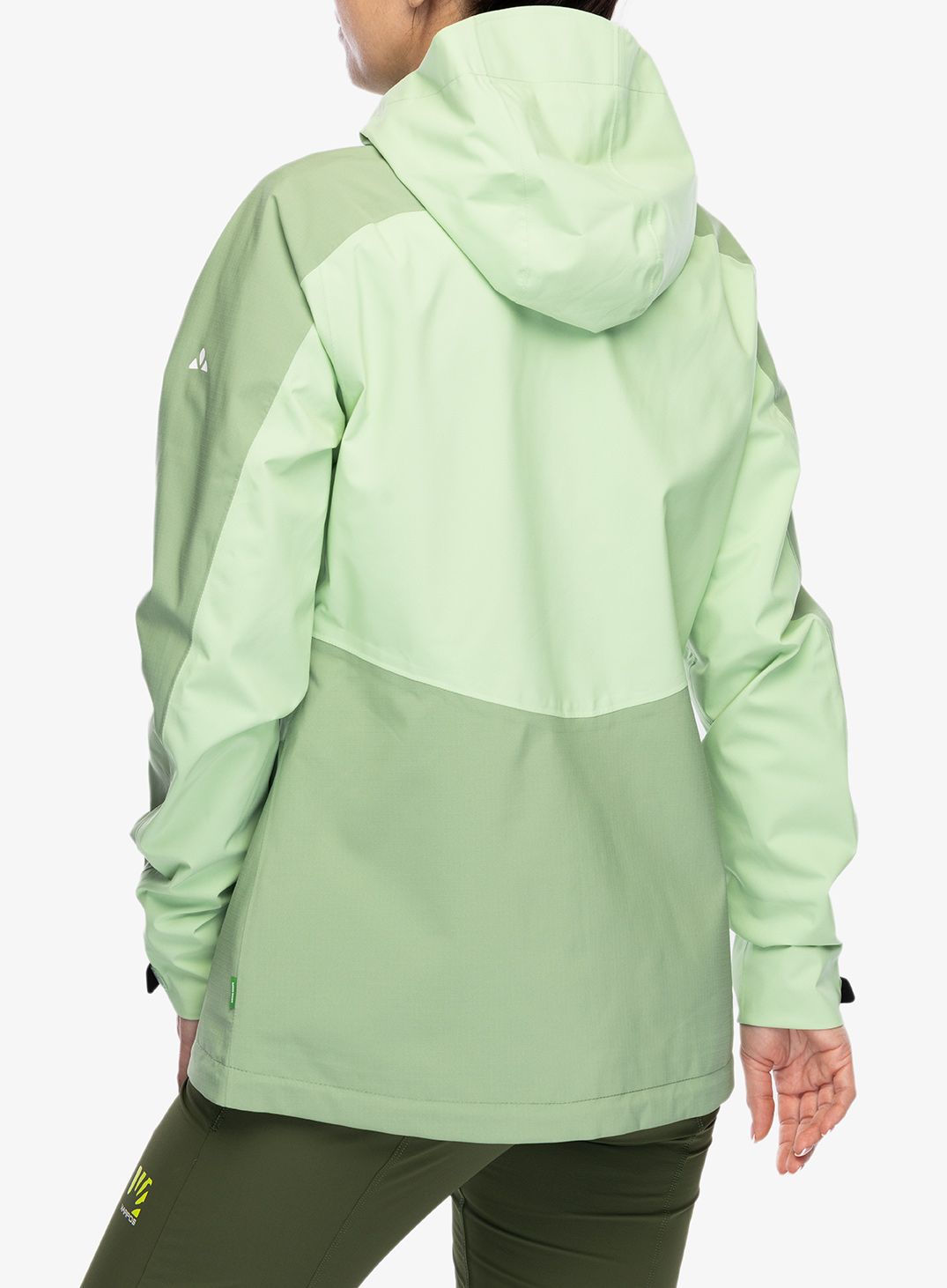 Ženska nepremočljiva jakna Vaude Elope Jacket II - aloe vera