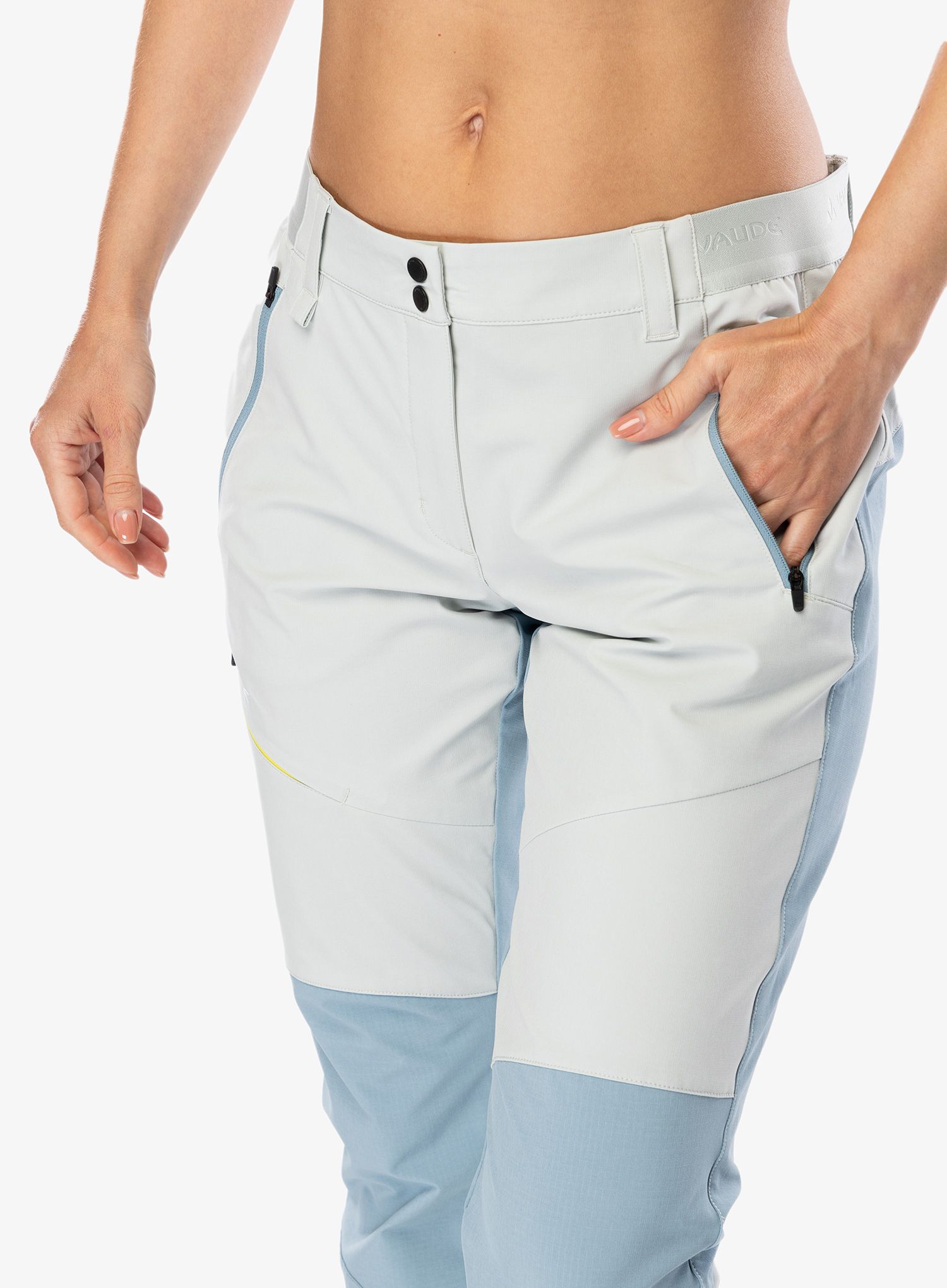 Ženske pohodniške hlače Vaude Elope Pants - light grey
