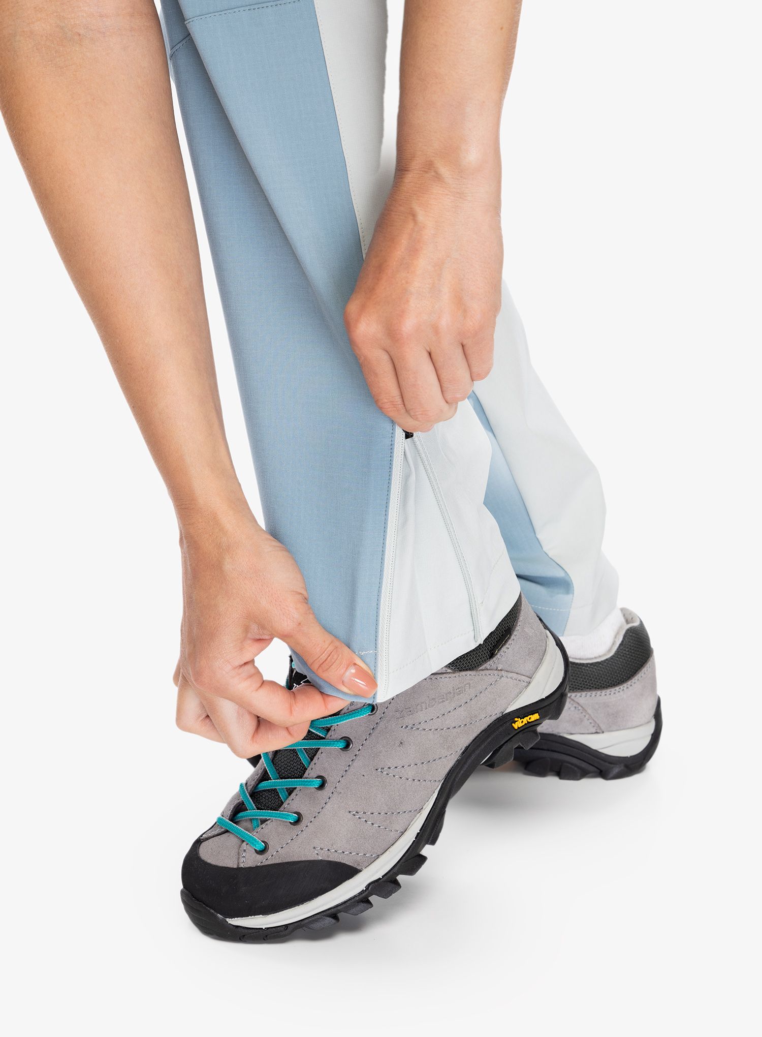 Ženske pohodniške hlače Vaude Elope Pants - light grey