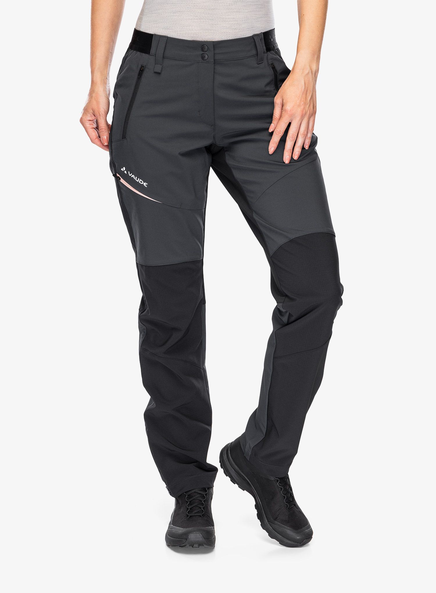 Ženske pohodniške hlače Vaude Elope Pants - phantom black