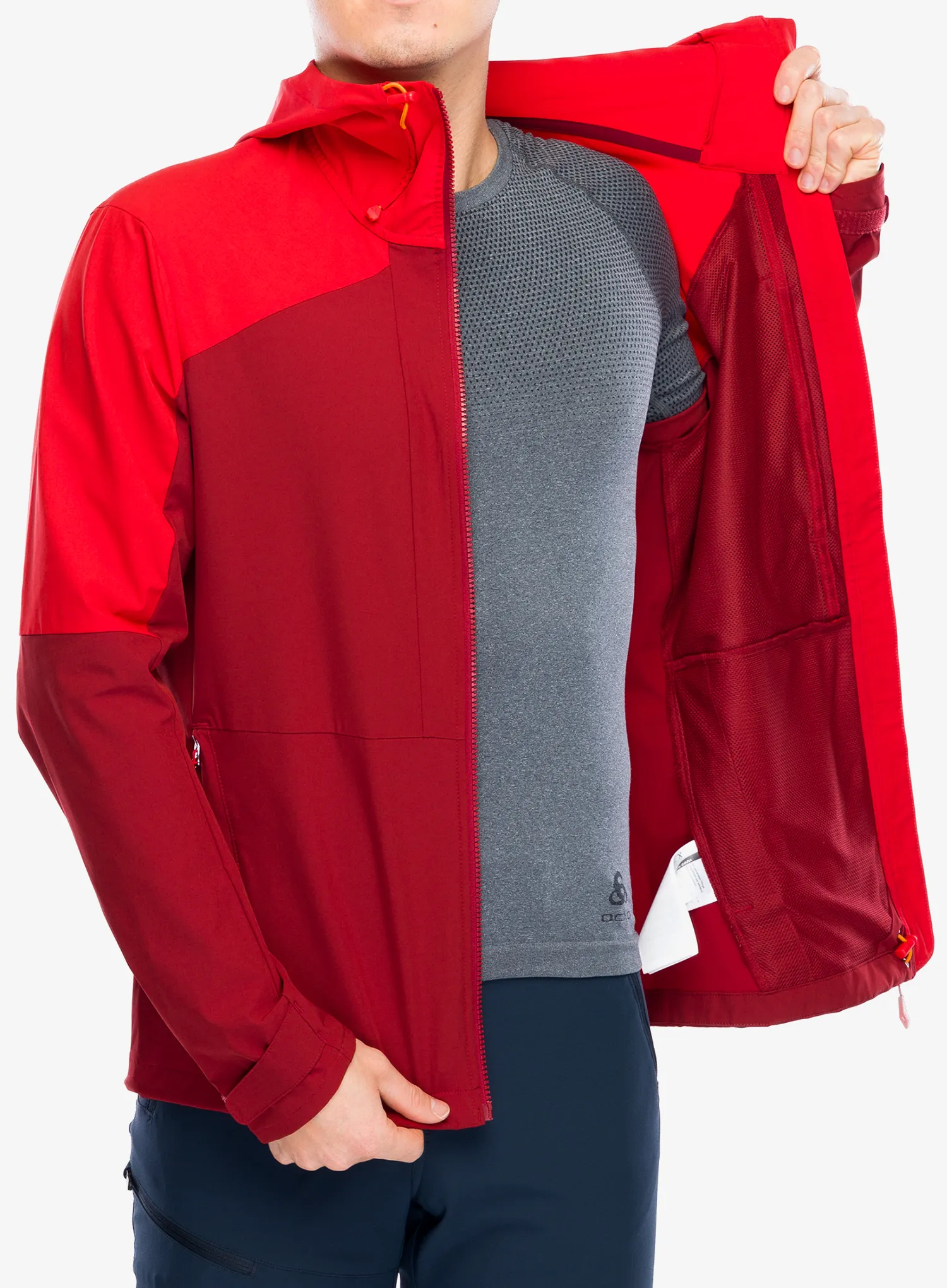 Softshell jakna Vaude Elope Wind Jacket - carmine