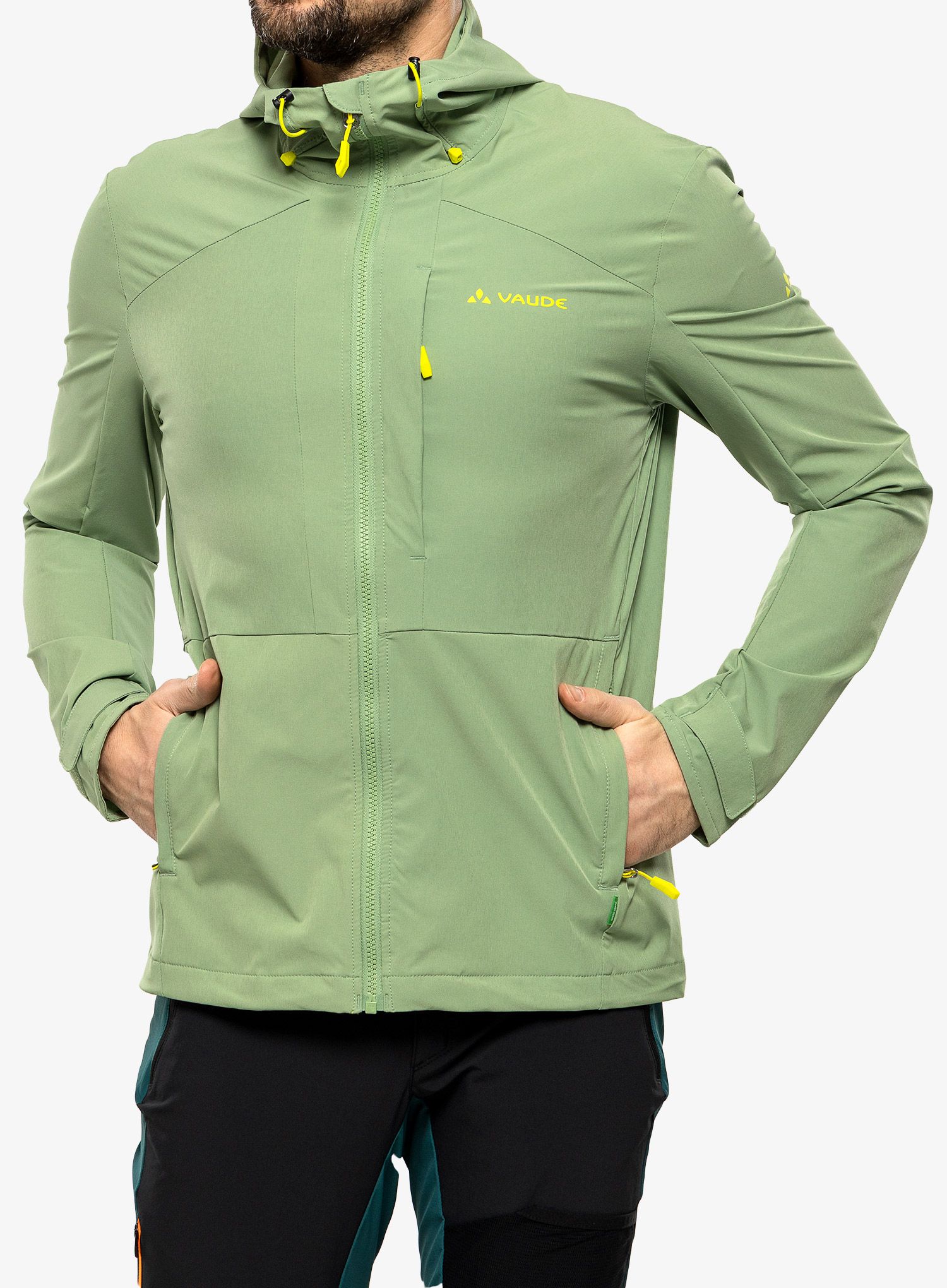 Softshell jakna Vaude Elope Wind Jacket - willow green