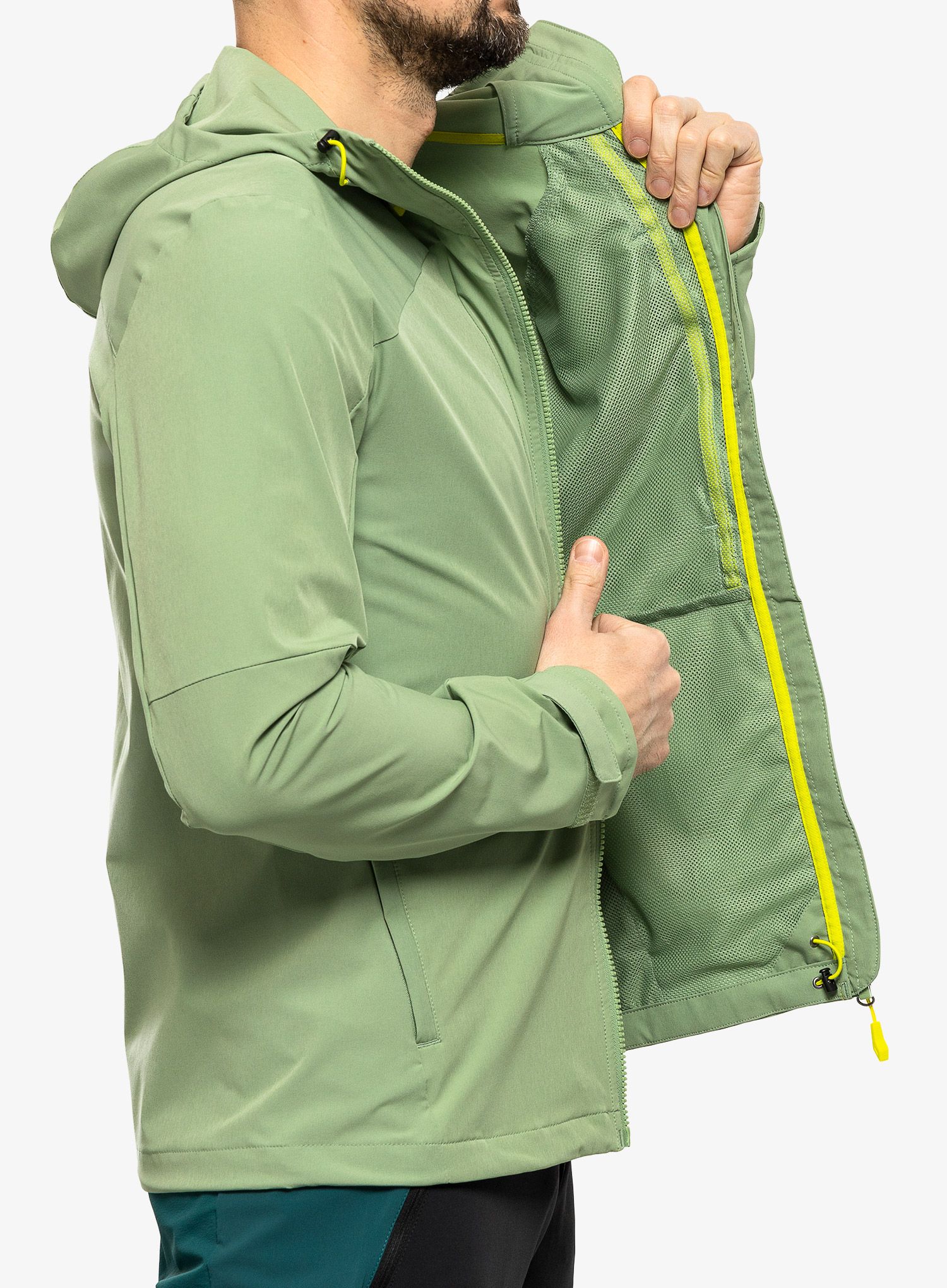 Softshell jakna Vaude Elope Wind Jacket - willow green