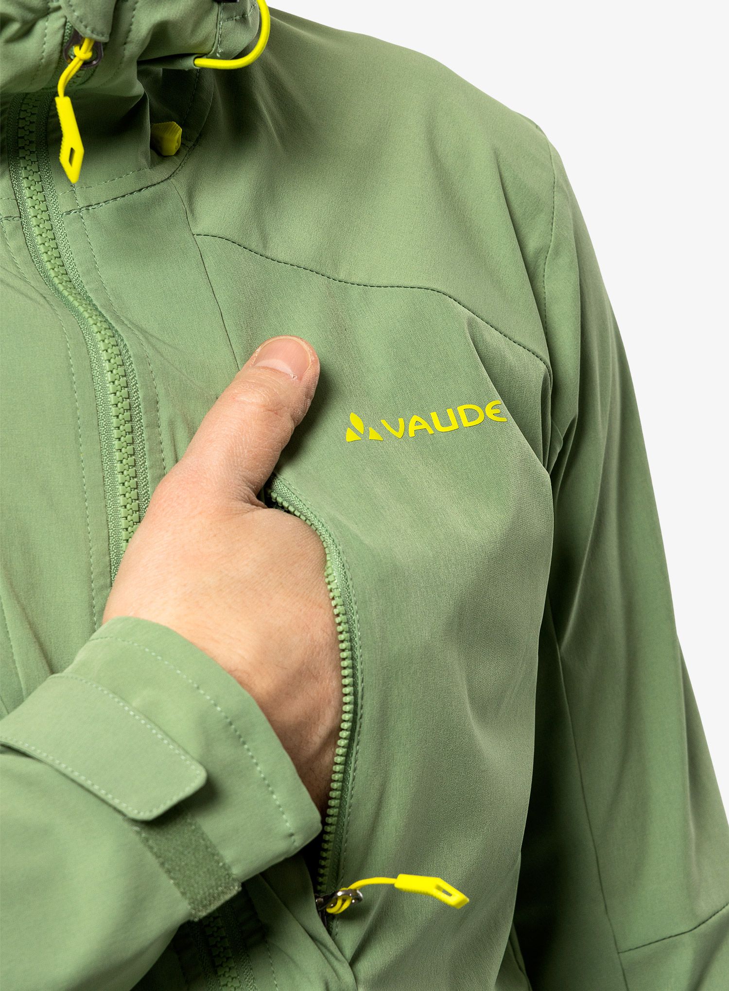 Softshell jakna Vaude Elope Wind Jacket - willow green