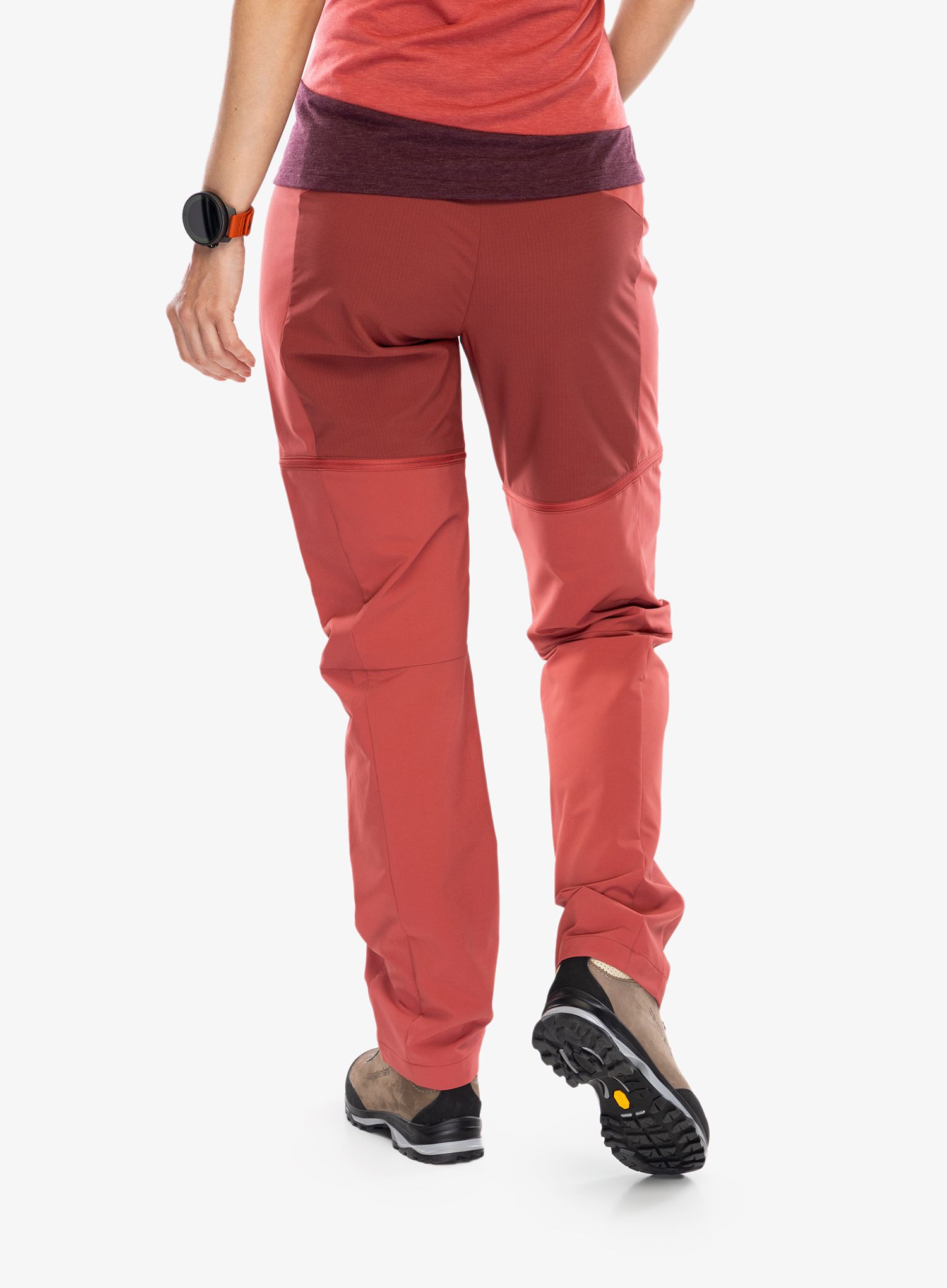 Ženske pohodniške hlače Vaude Elope ZO Pants - brick