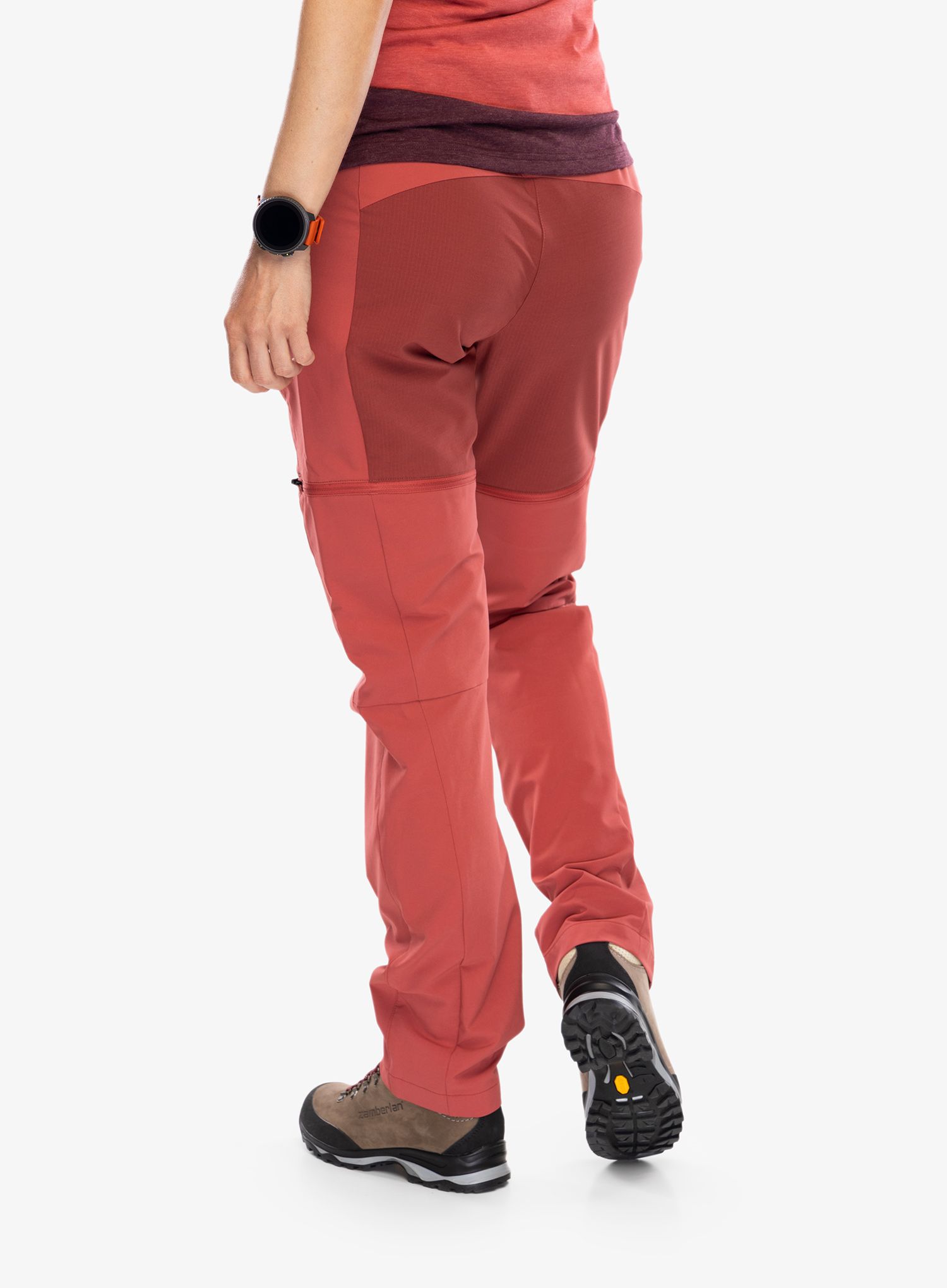 Ženske pohodniške hlače Vaude Elope ZO Pants - brick