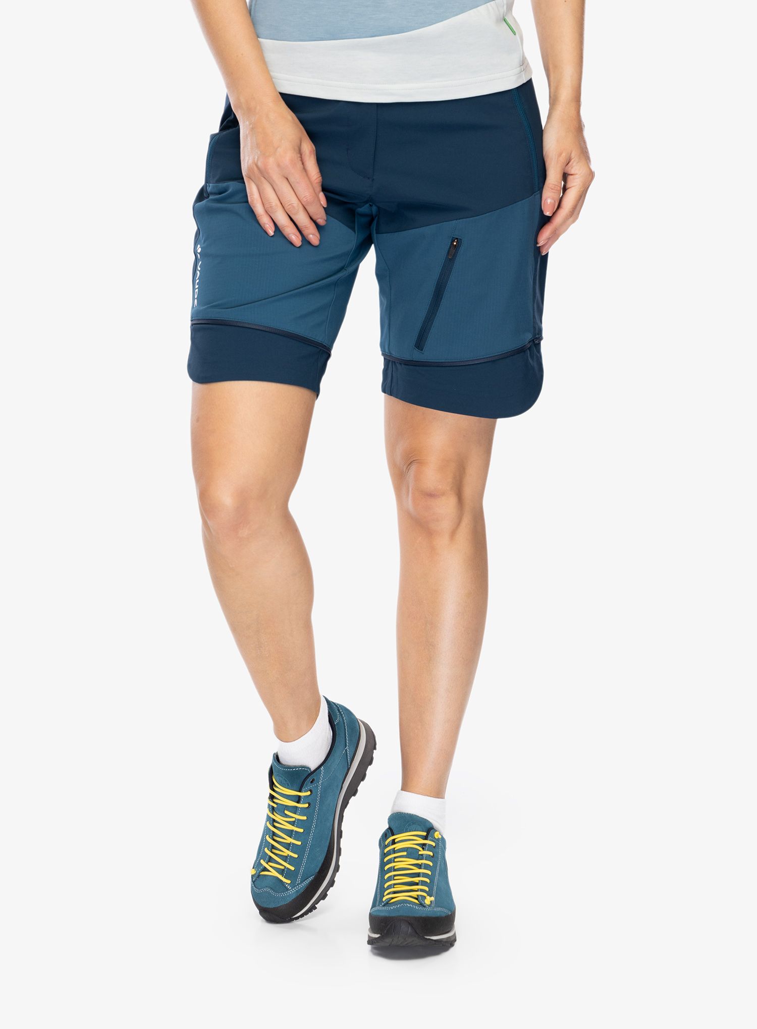 Ženske pohodniške hlače Vaude Elope ZO Pants - dark sea
