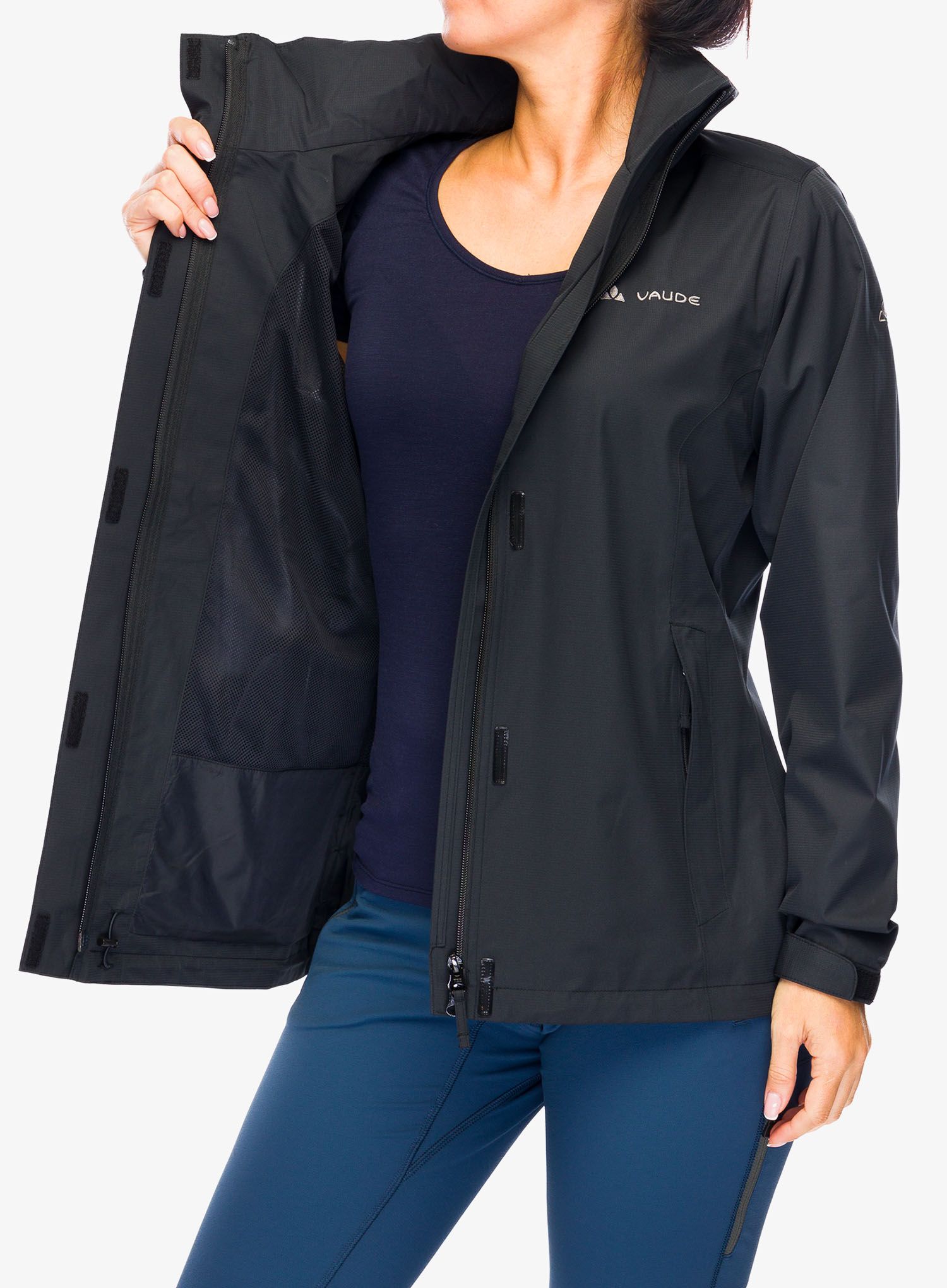 Ženska nepremočljiva jakna Vaude Escape Light Jacket - black