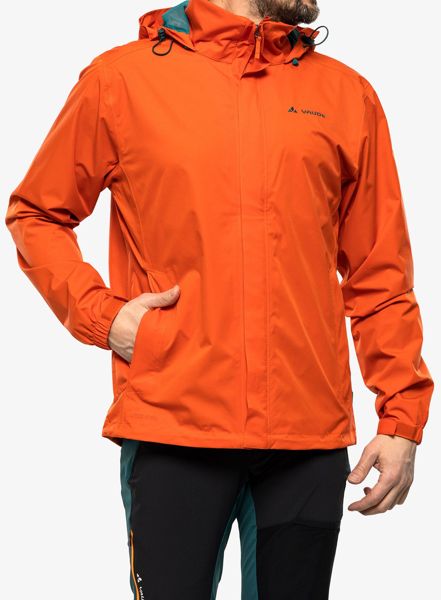 Nepremočljiva jakna Vaude Escape Light Jacket - burnt red