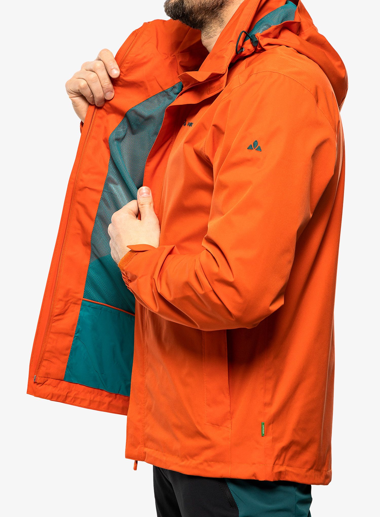 Nepremočljiva jakna Vaude Escape Light Jacket - burnt red