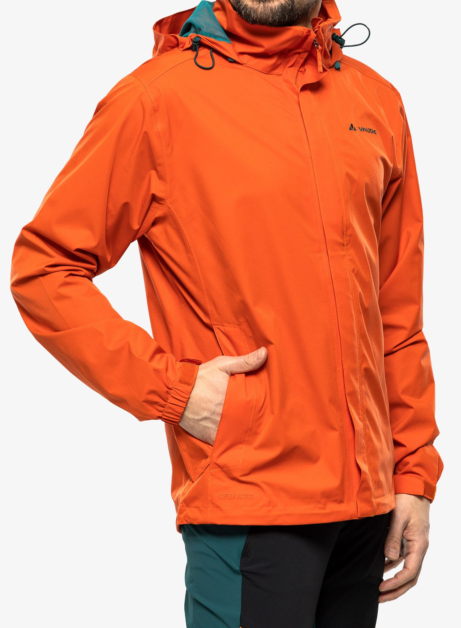 Nepremočljiva jakna Vaude Escape Light Jacket - burnt red