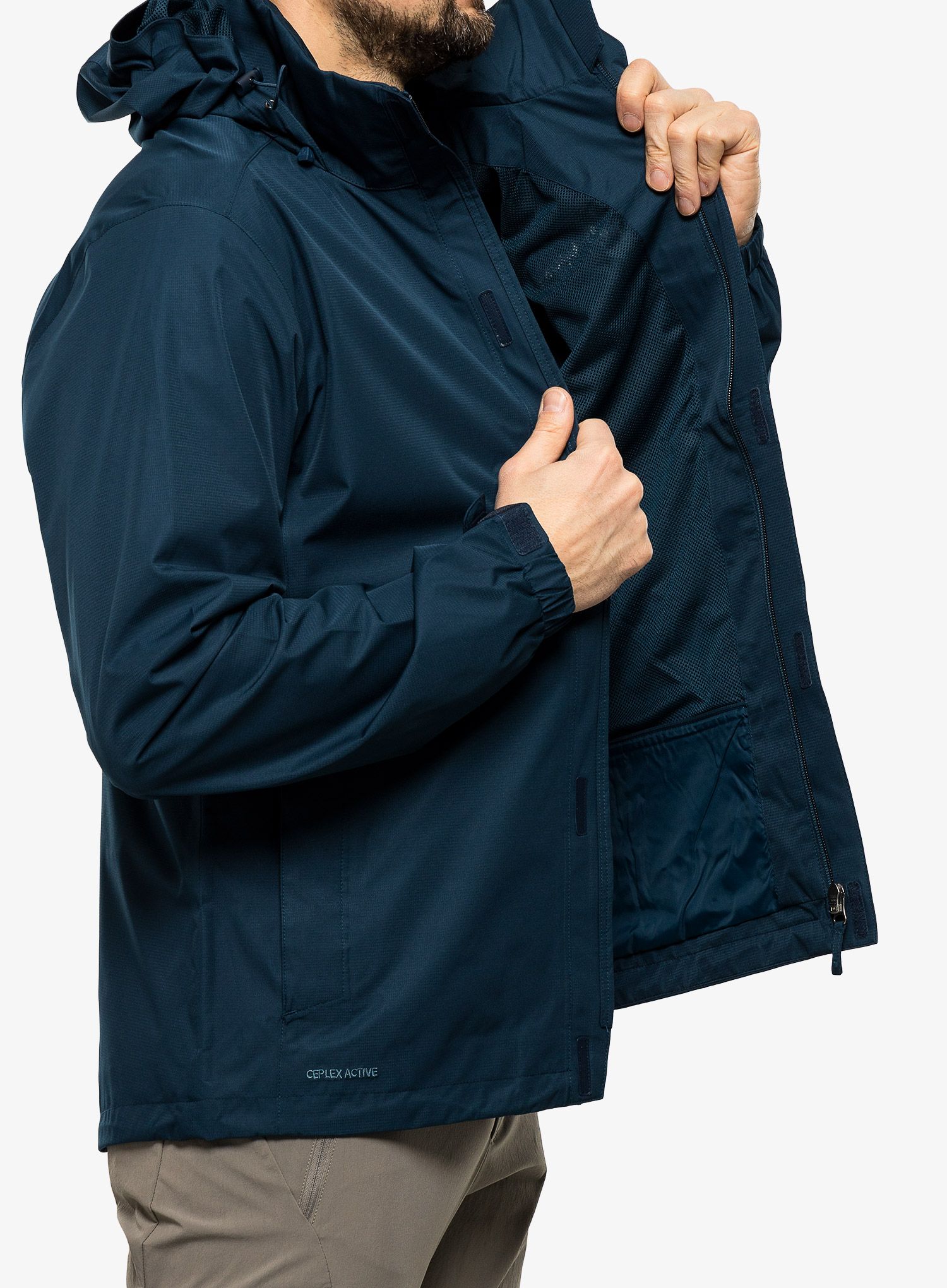 Nepremočljiva jakna Vaude Escape Light Jacket - dark sea uni