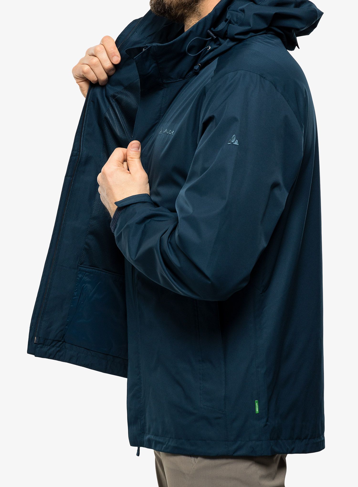 Nepremočljiva jakna Vaude Escape Light Jacket - dark sea uni