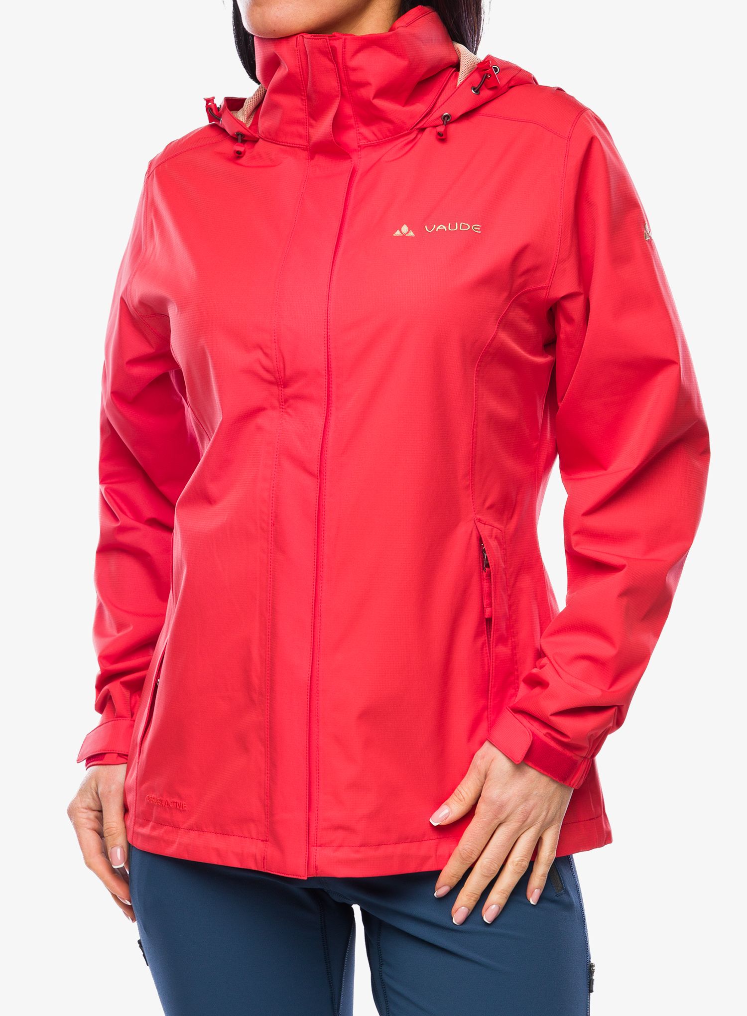 Ženska nepremočljiva jakna Vaude Escape Light Jacket - flame