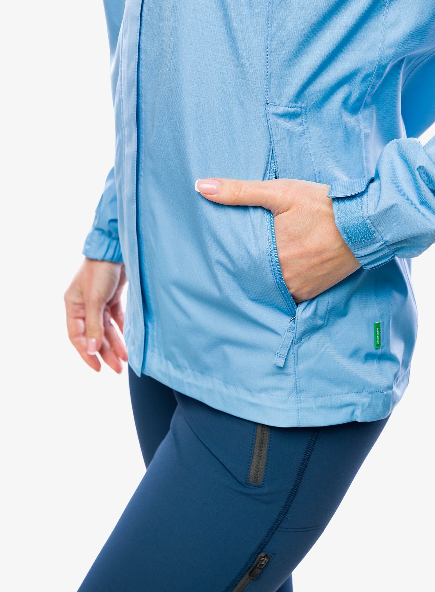 Ženska nepremočljiva jakna Vaude Escape Light Jacket - pastel blue