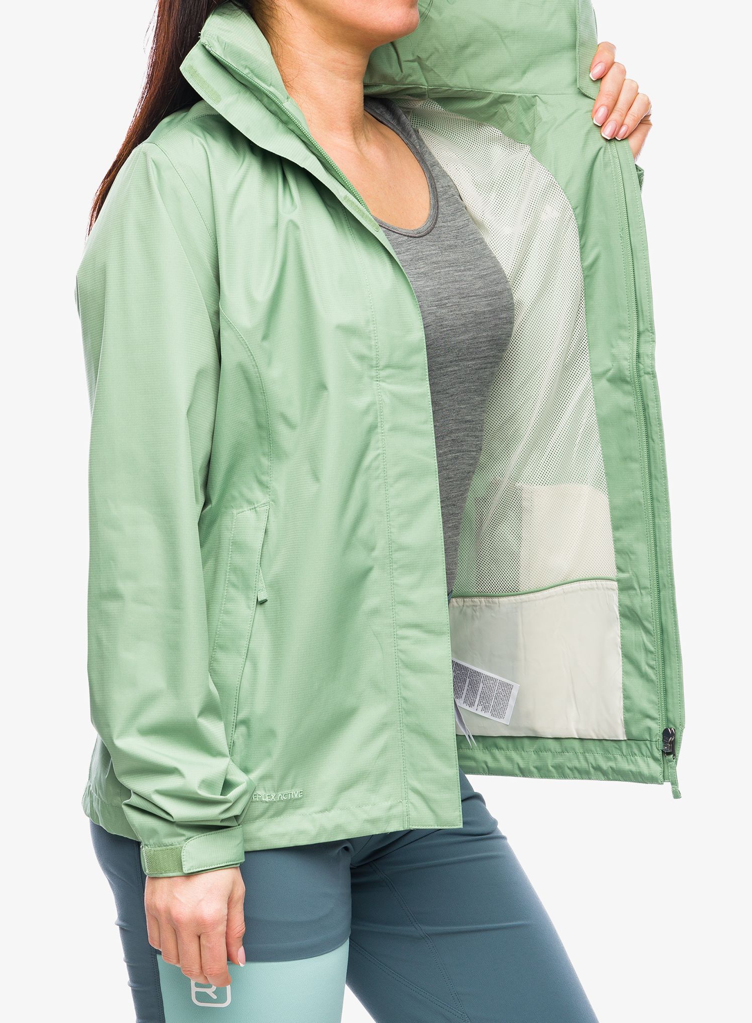 Ženska nepremočljiva jakna Vaude Escape Light Jacket - willow green