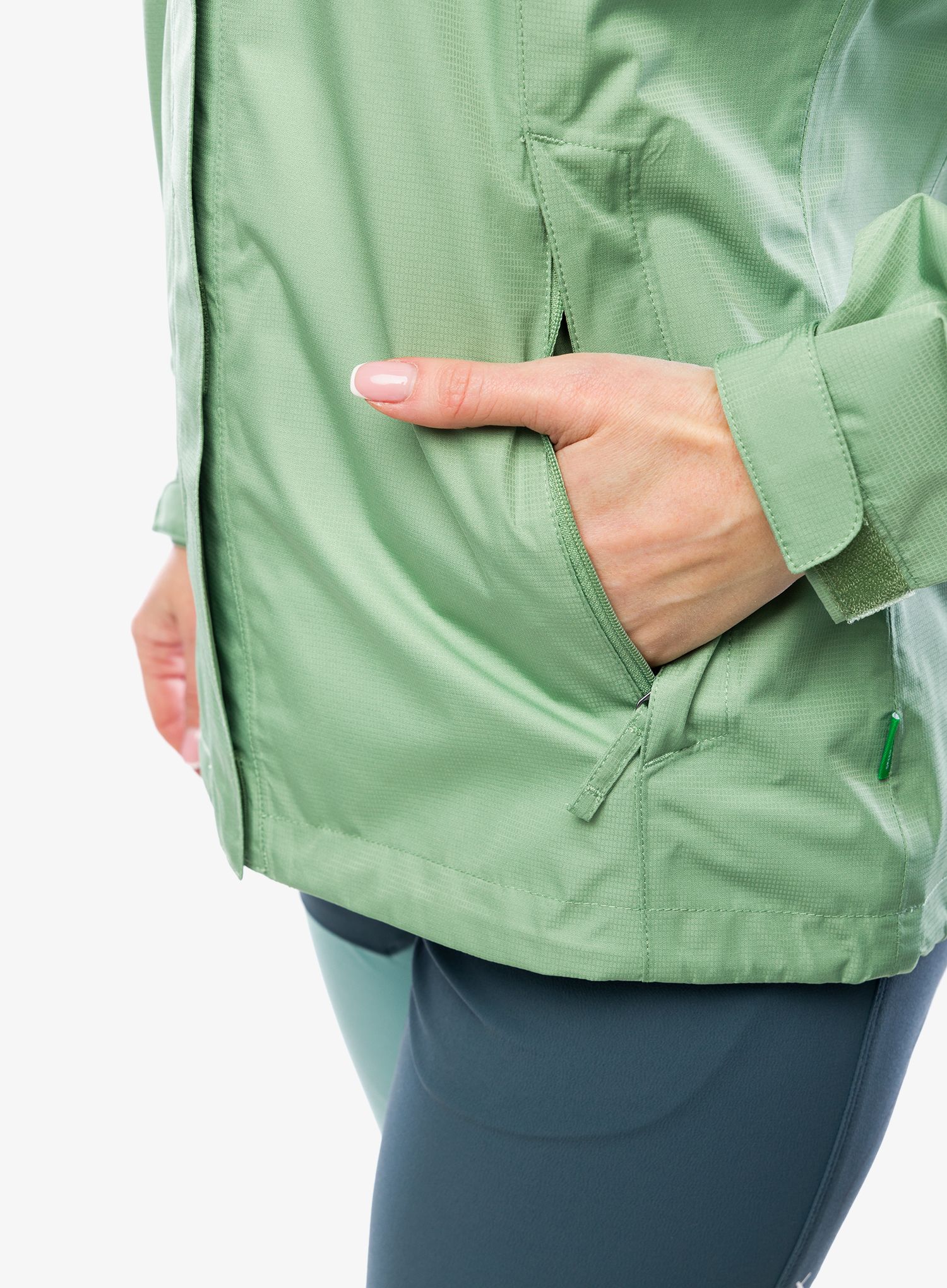 Ženska nepremočljiva jakna Vaude Escape Light Jacket - willow green