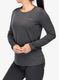 Ženska termo flis jopa Vaude Essential LS T-Shirt - black