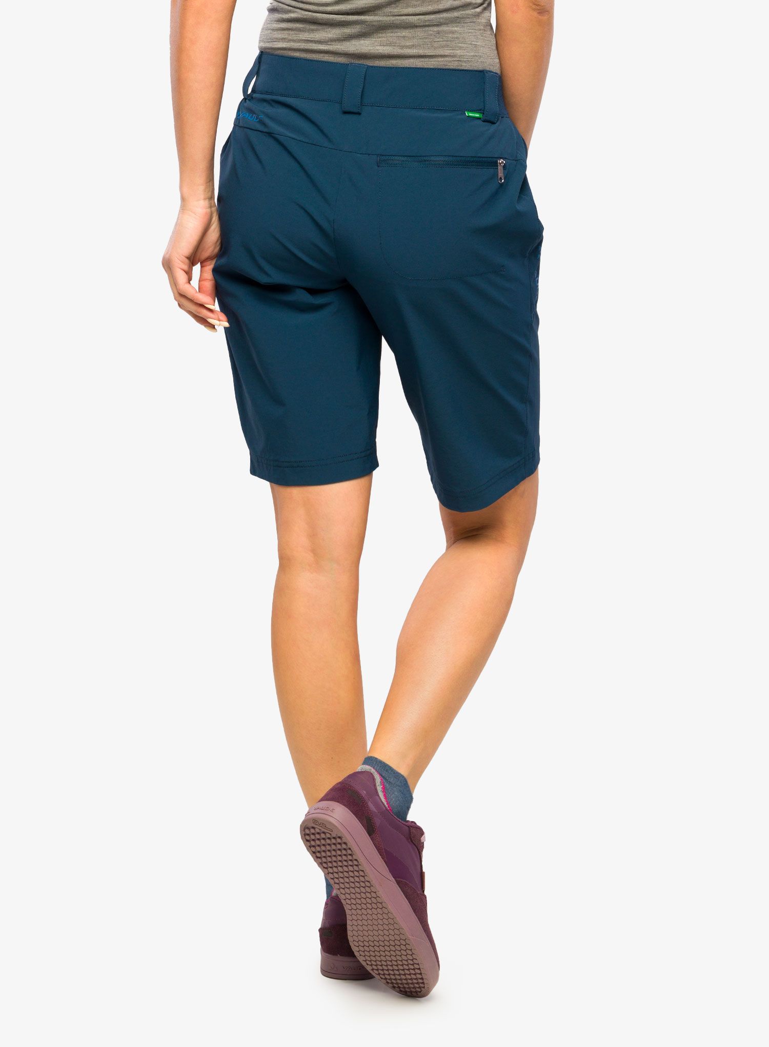 Ženske pohodniške kratke hlače Vaude Farley Stretch Shorts II - dark sea