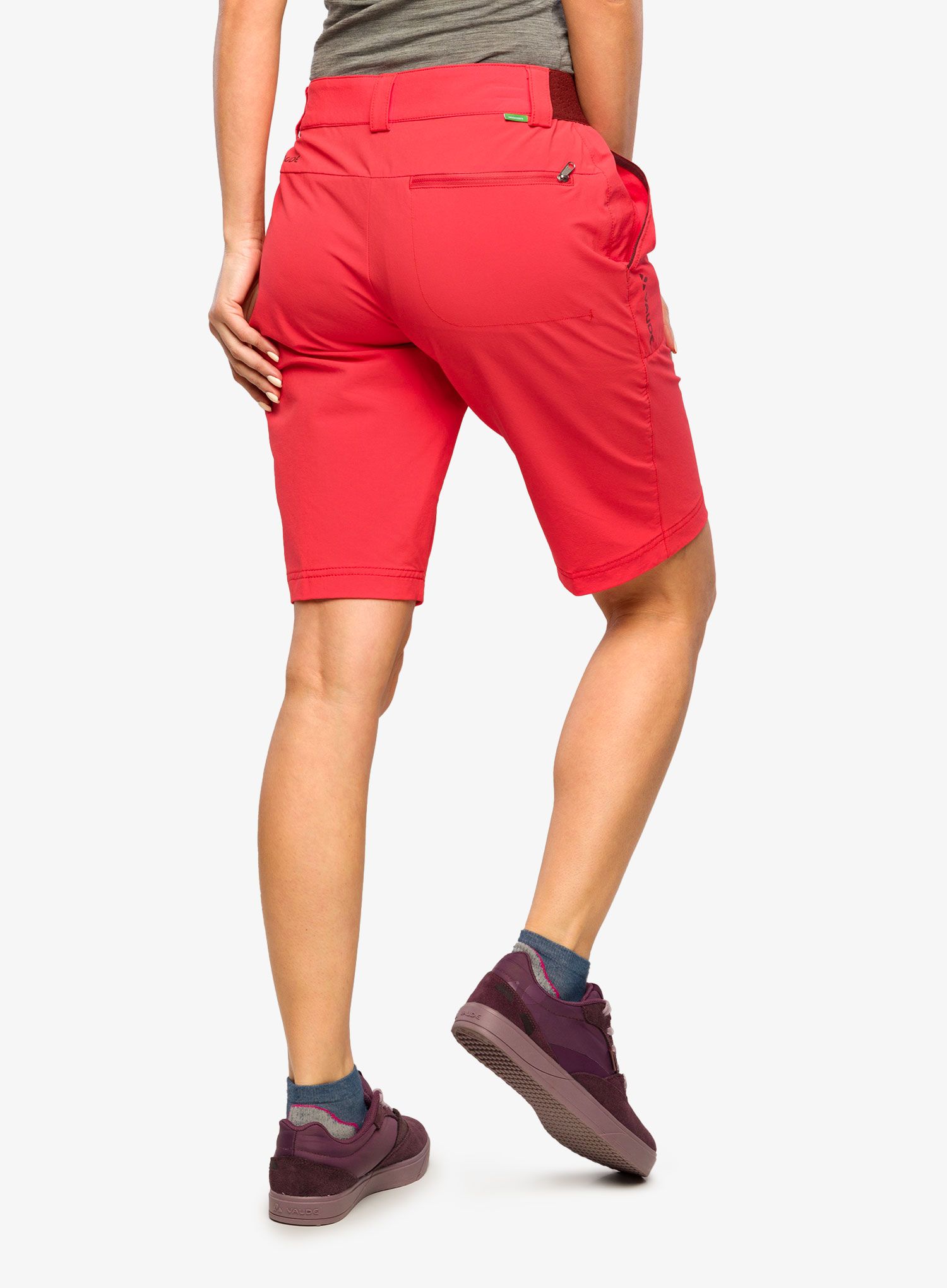 Ženske pohodniške kratke hlače Vaude Farley Stretch Shorts II - flame