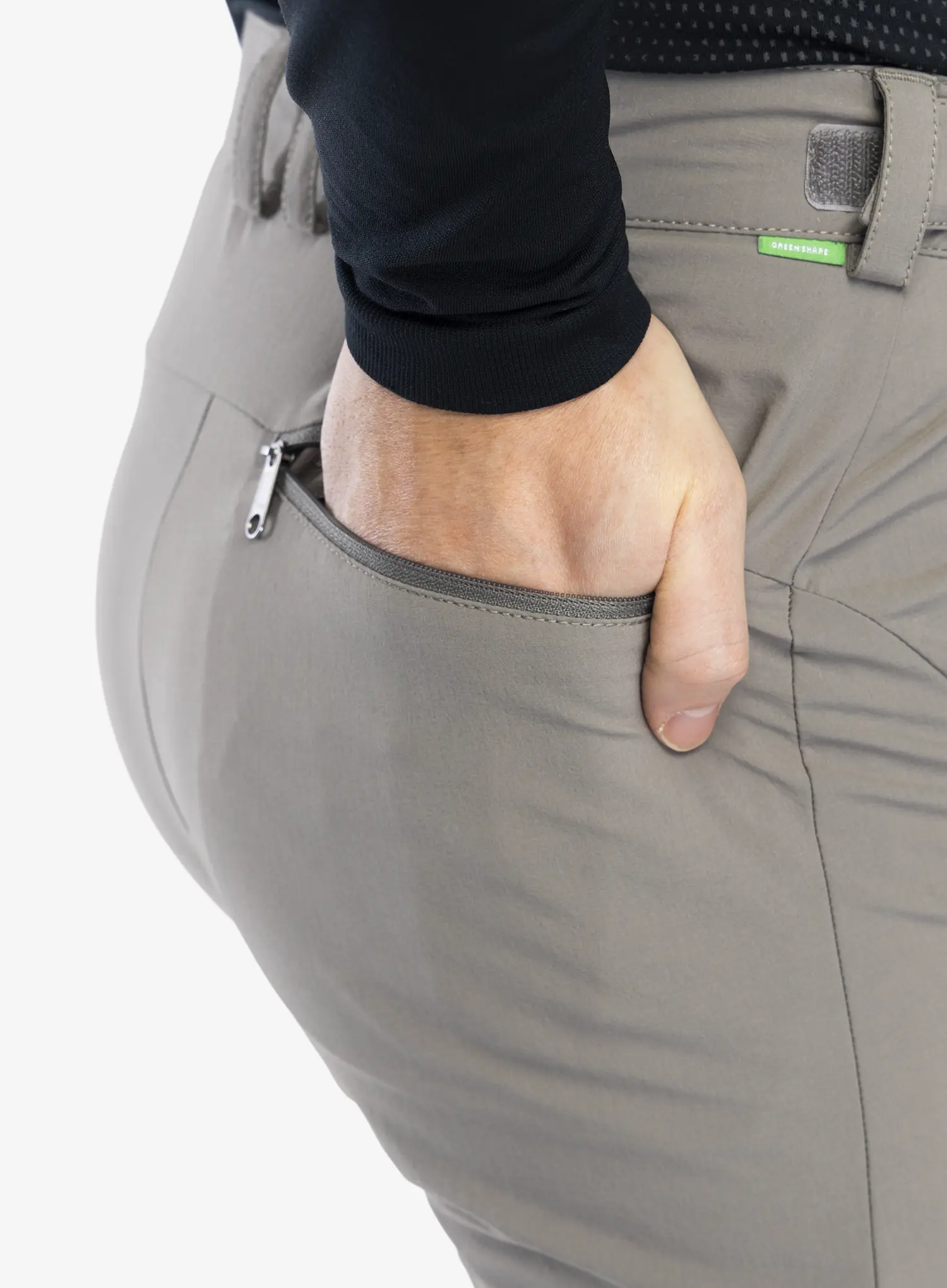 Hlače z odstranljivimi hlačnicami Vaude Farley Stretch T-Zip Pants III - stone grey