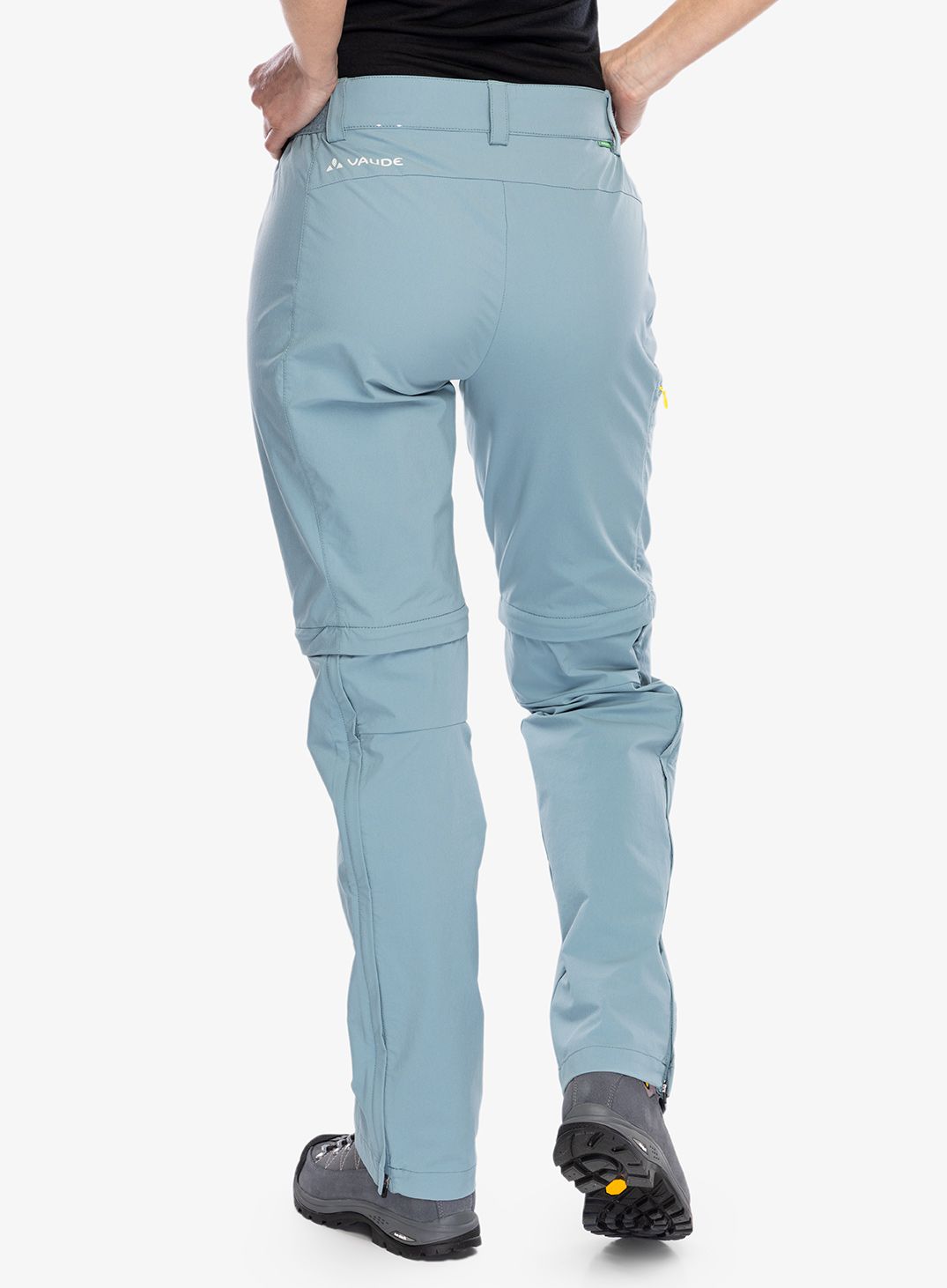 Ženske pohodniške hlače Vaude Farley Stretch ZO T-Zip Pants II - nordic blue