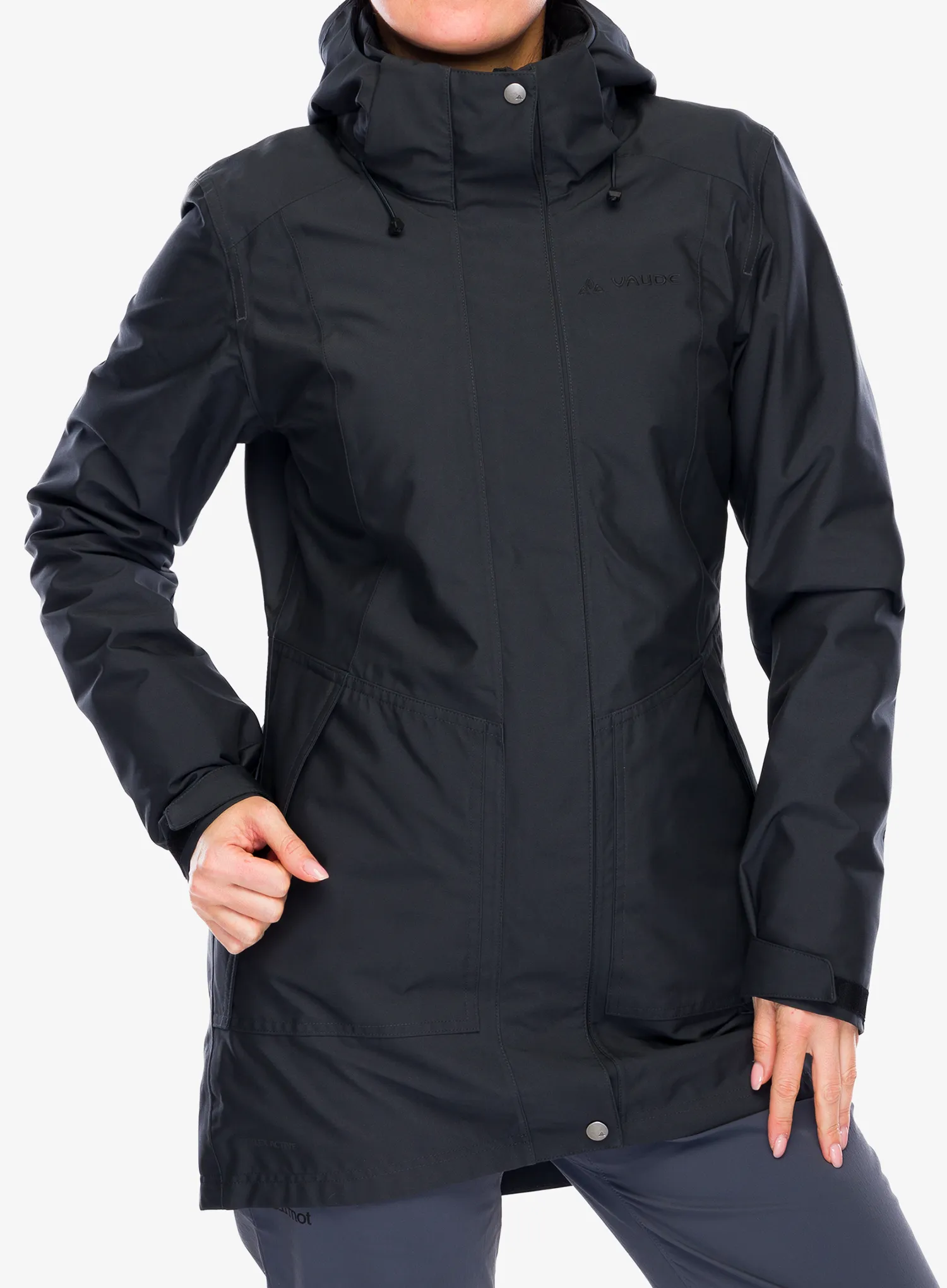 Ženska jakna Vaude Idris 3in1 Parka III - phantom black