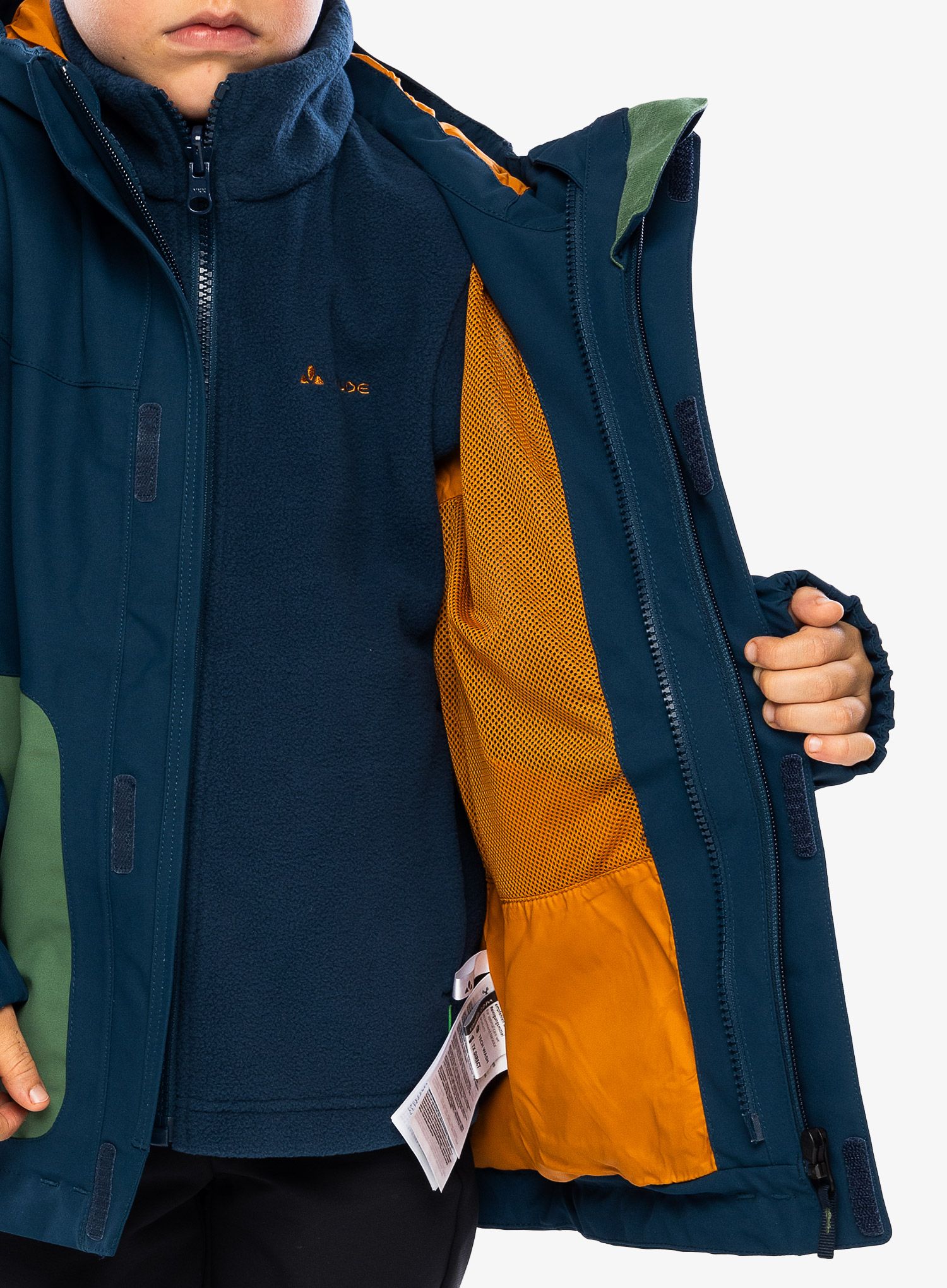 Otroška jakna Vaude Kids Campfire 3in1 Jacket IV - dark sea/green