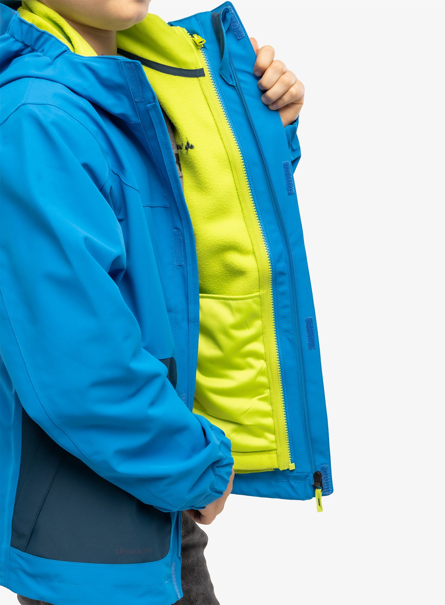 Otroška jakna Vaude Kids Campfire 3in1 Jacket IV - radiate/green