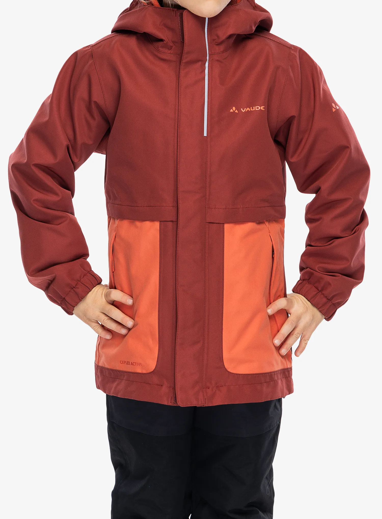 Dekliška jakna Vaude Kids Campfire 3in1 Jacket - redeva