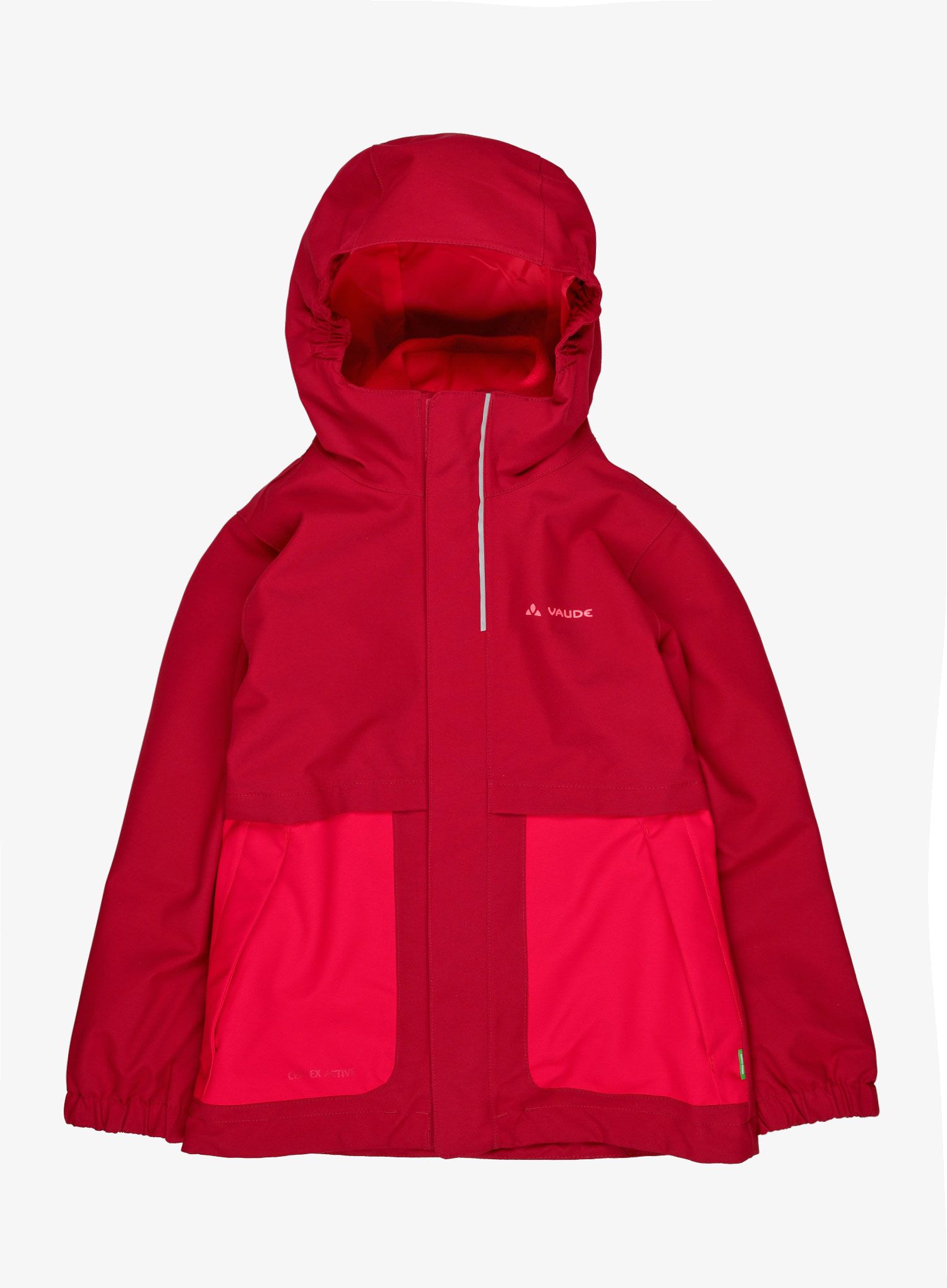 Dekliška jakna Vaude Kids Campfire 3in1 Jacket - salsa