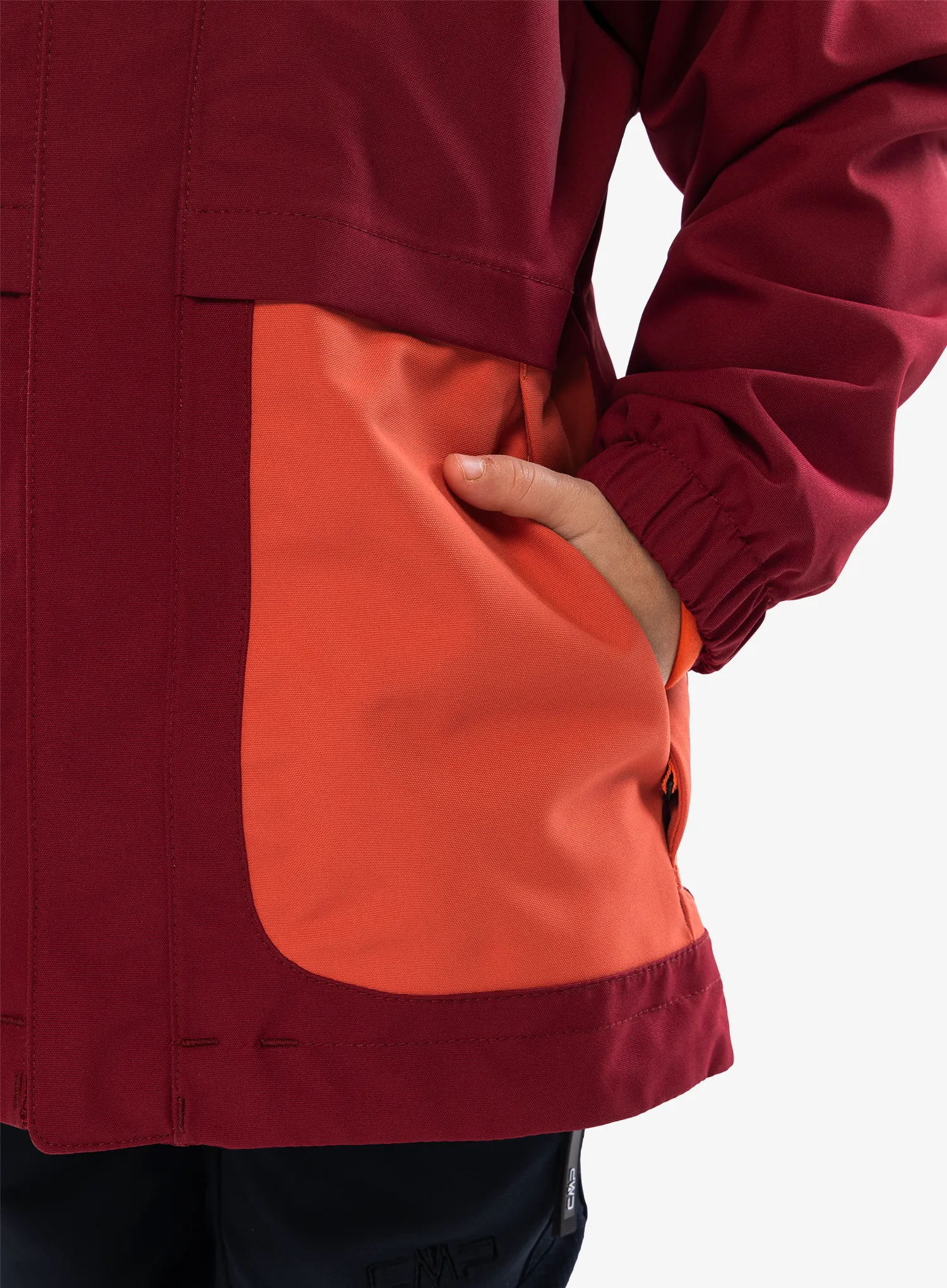 Dekliška jakna Vaude Kids Campfire 3in1 Jacket - salsa/orange
