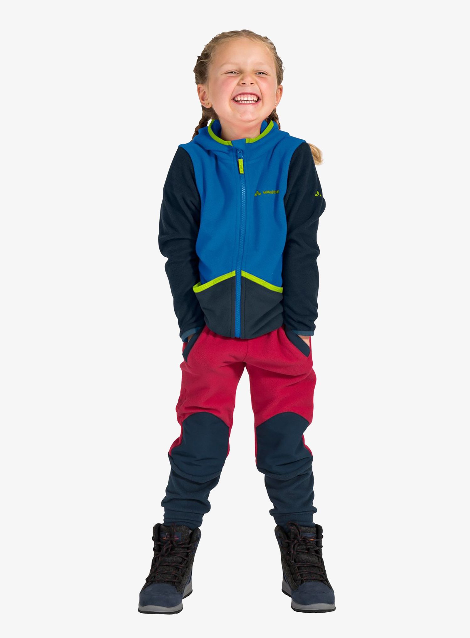 Otroška jopica Vaude Kids Pulex Hooded Jacket - radiate blue/eclipse