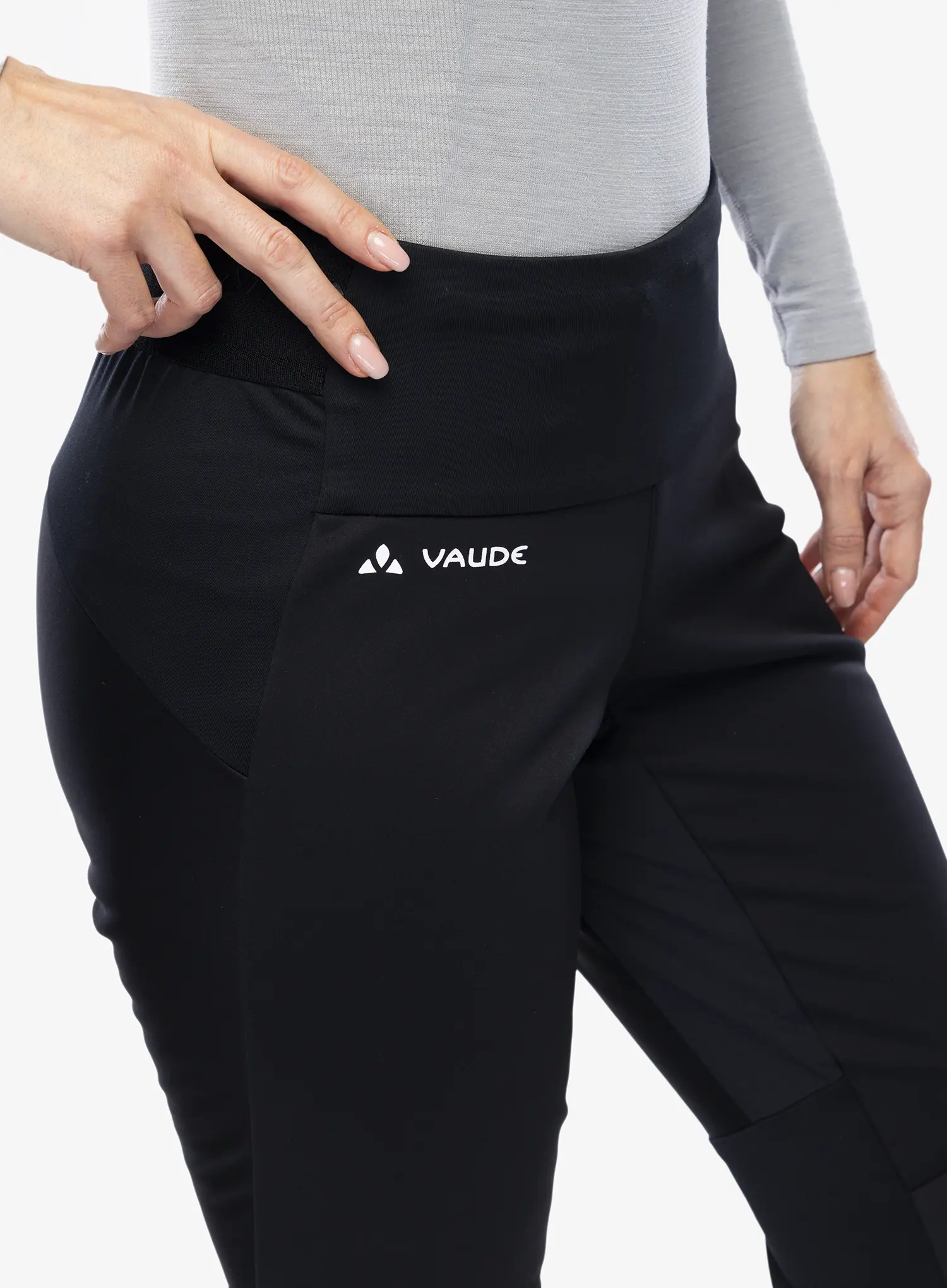 Ženske softshell hlače Vaude Larice Core Pants - black