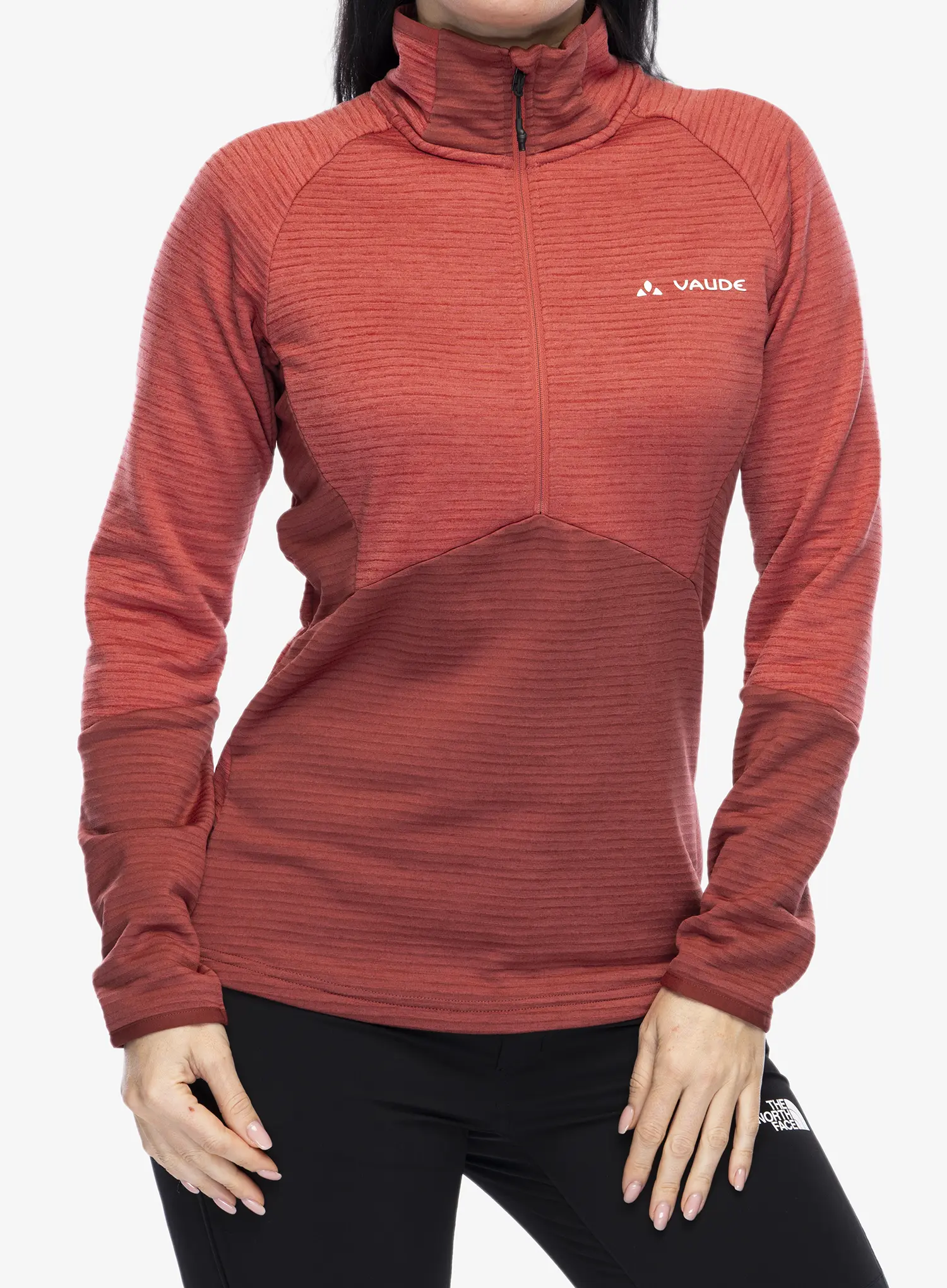Ženski flis Vaude Larice HZ Fleece Jacket - brick