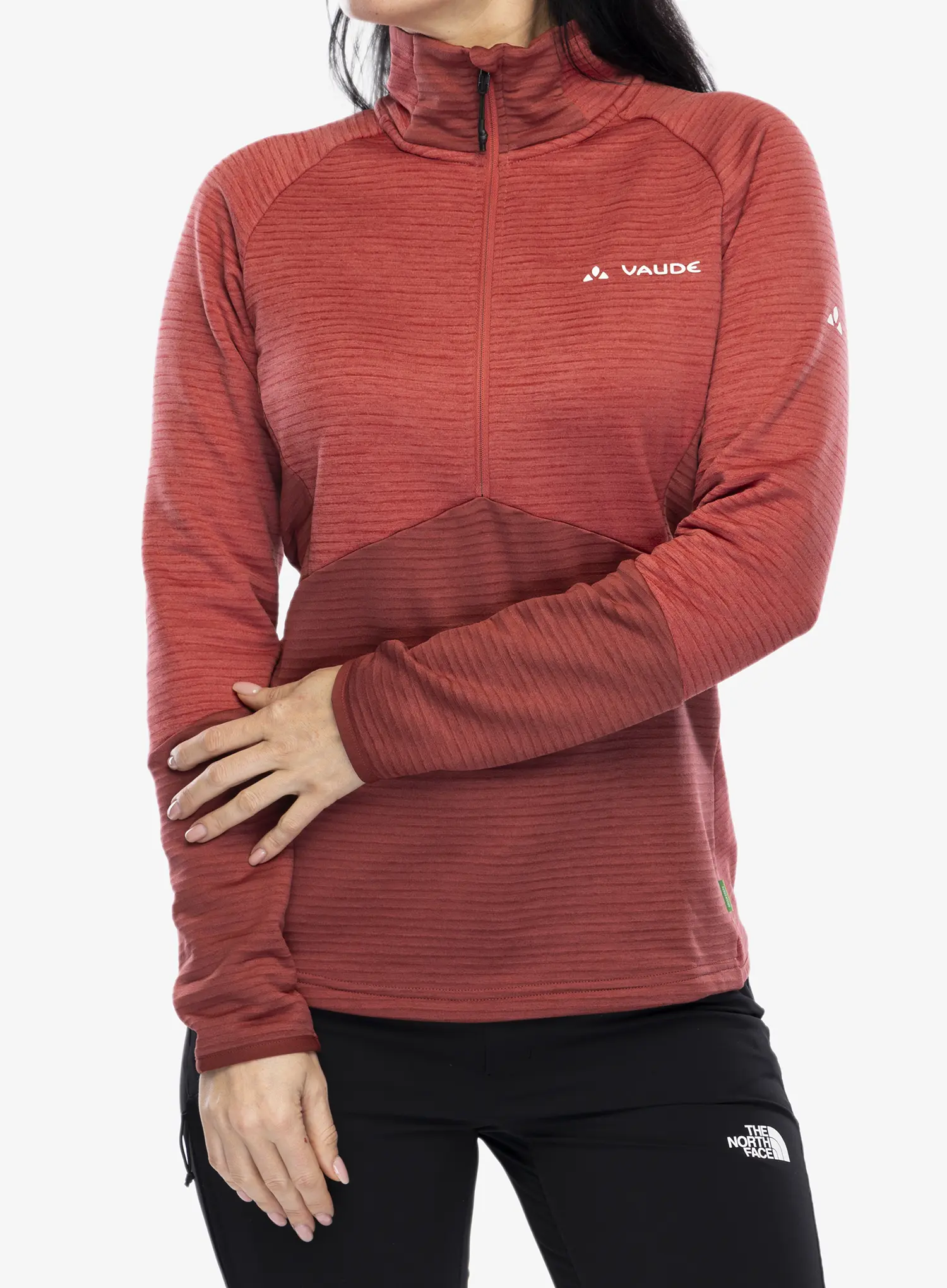 Ženski flis Vaude Larice HZ Fleece Jacket - brick