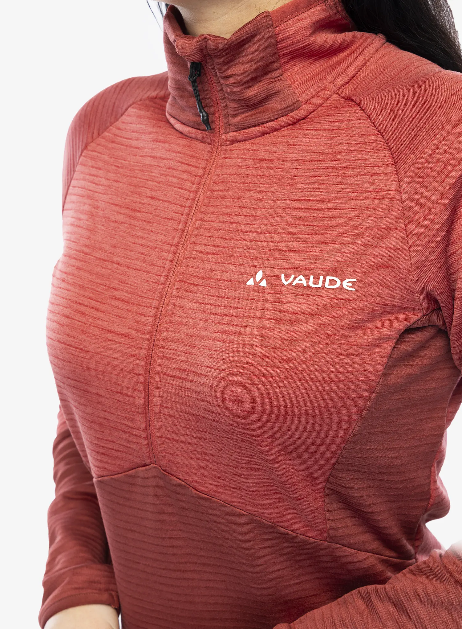 Ženski flis Vaude Larice HZ Fleece Jacket - brick