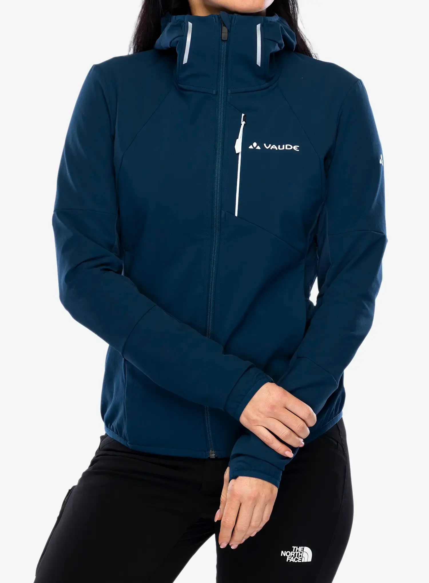 Ženska softshell jakna Vaude Larice Jacket IV - dark sea
