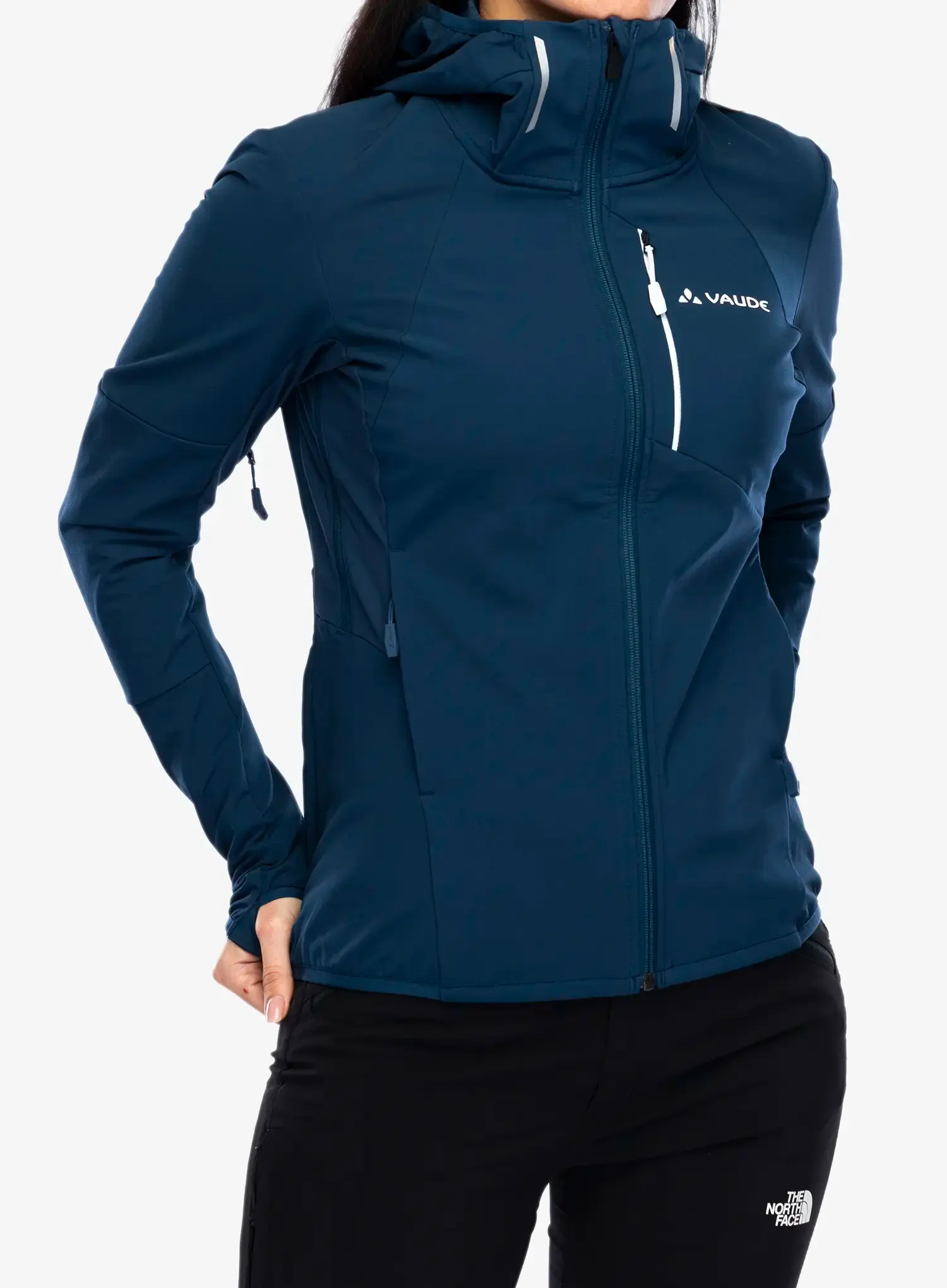Ženska softshell jakna Vaude Larice Jacket IV - dark sea