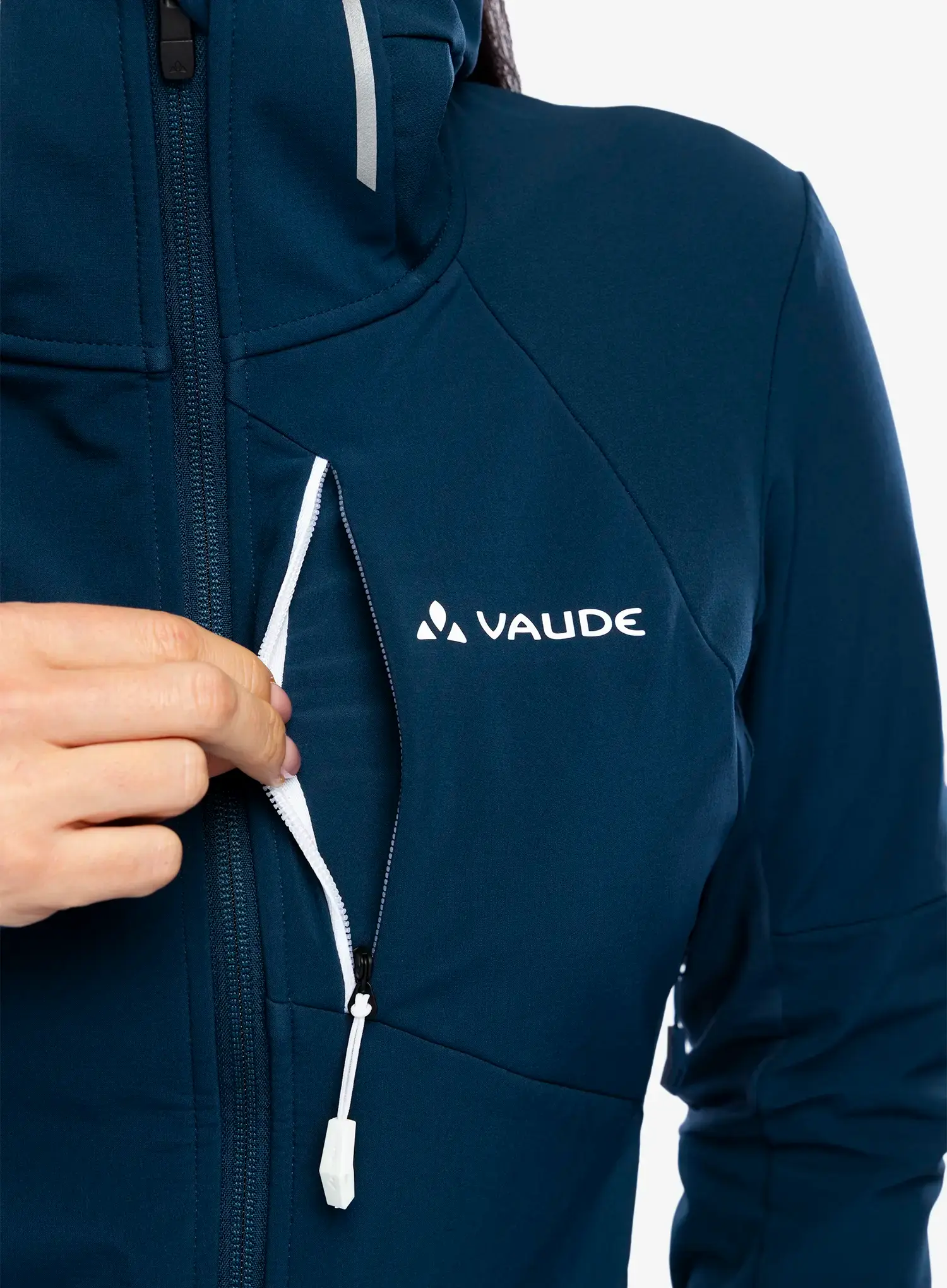 Ženska softshell jakna Vaude Larice Jacket IV - dark sea