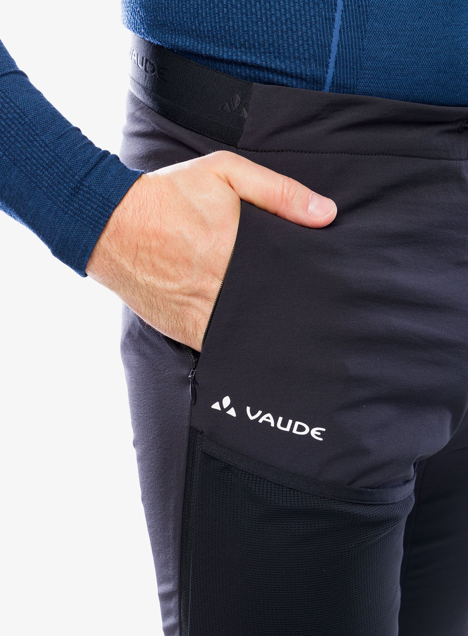 Softshell hlače Vaude Larice Light Pants III - black uni