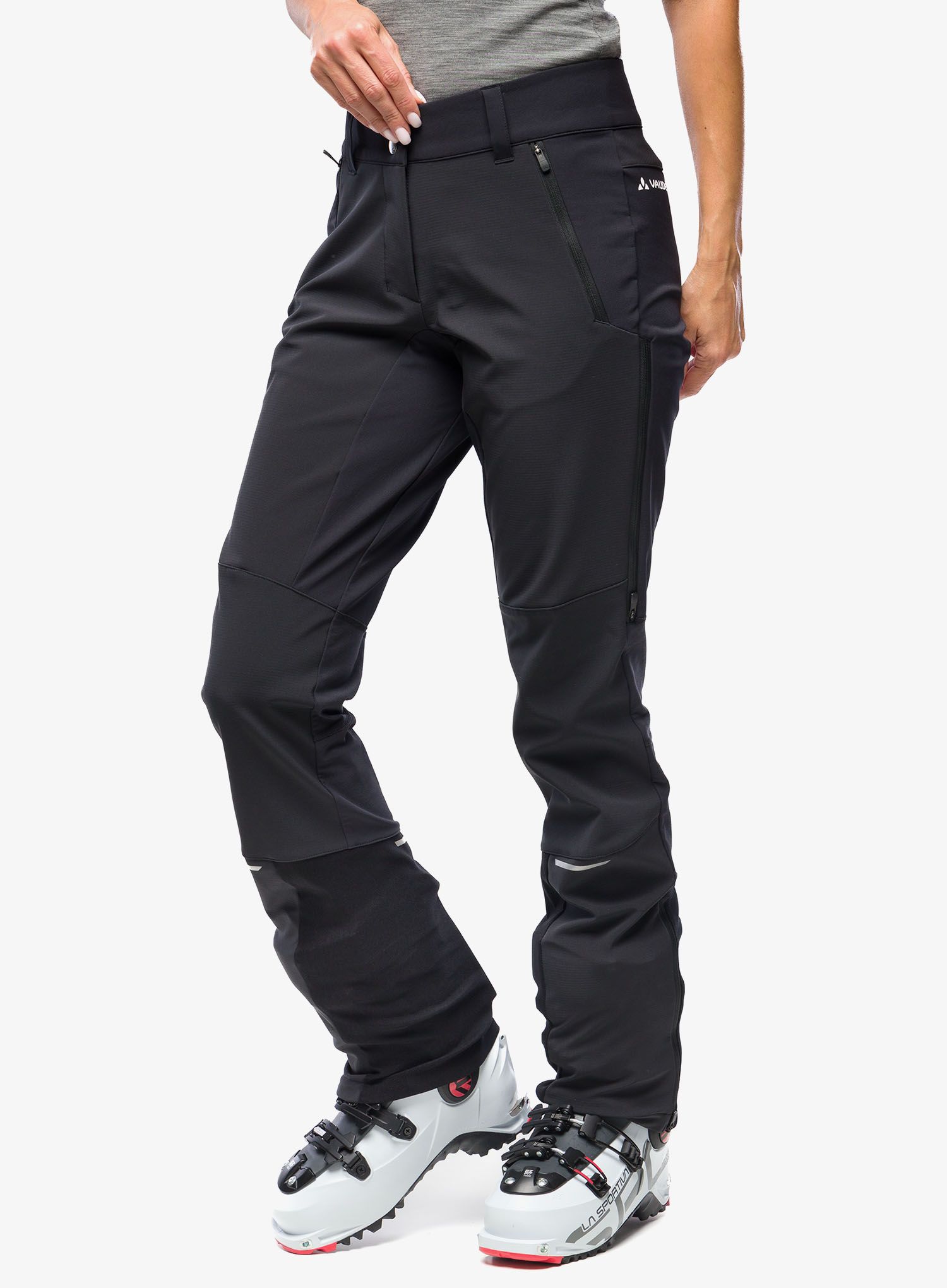 Ženske softshell hlače Vaude Larice Pants IV - black