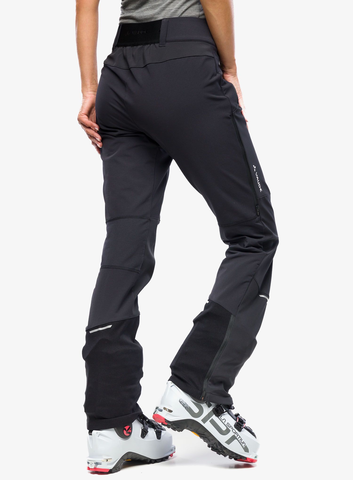 Ženske softshell hlače Vaude Larice Pants IV - black