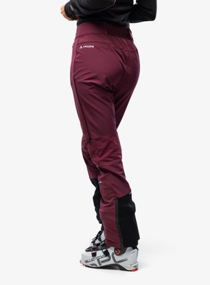 Ženske softshell hlače Vaude Larice Pants IV - cassis