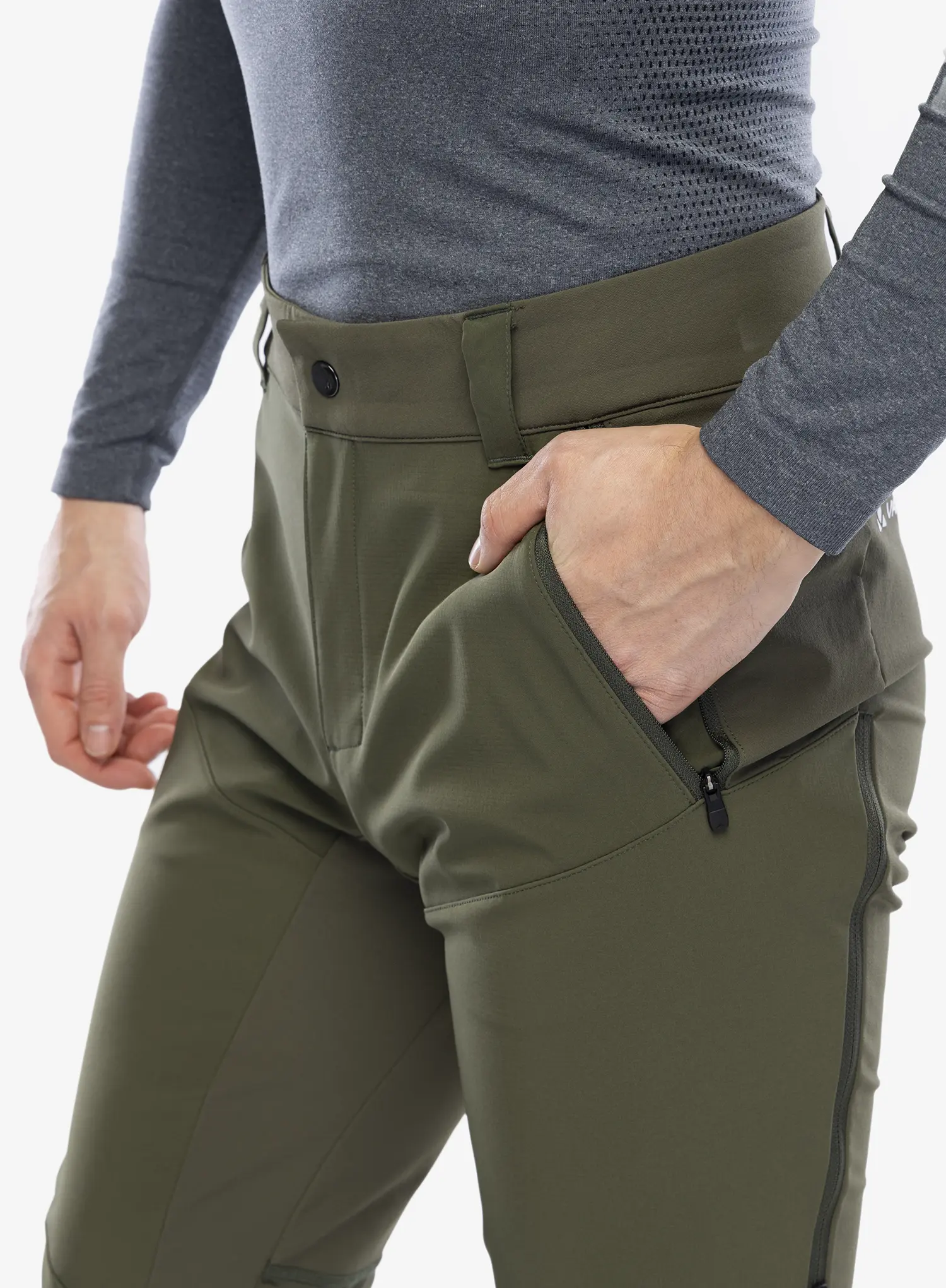 Softshell hlače Vaude Larice Pants IV - khaki