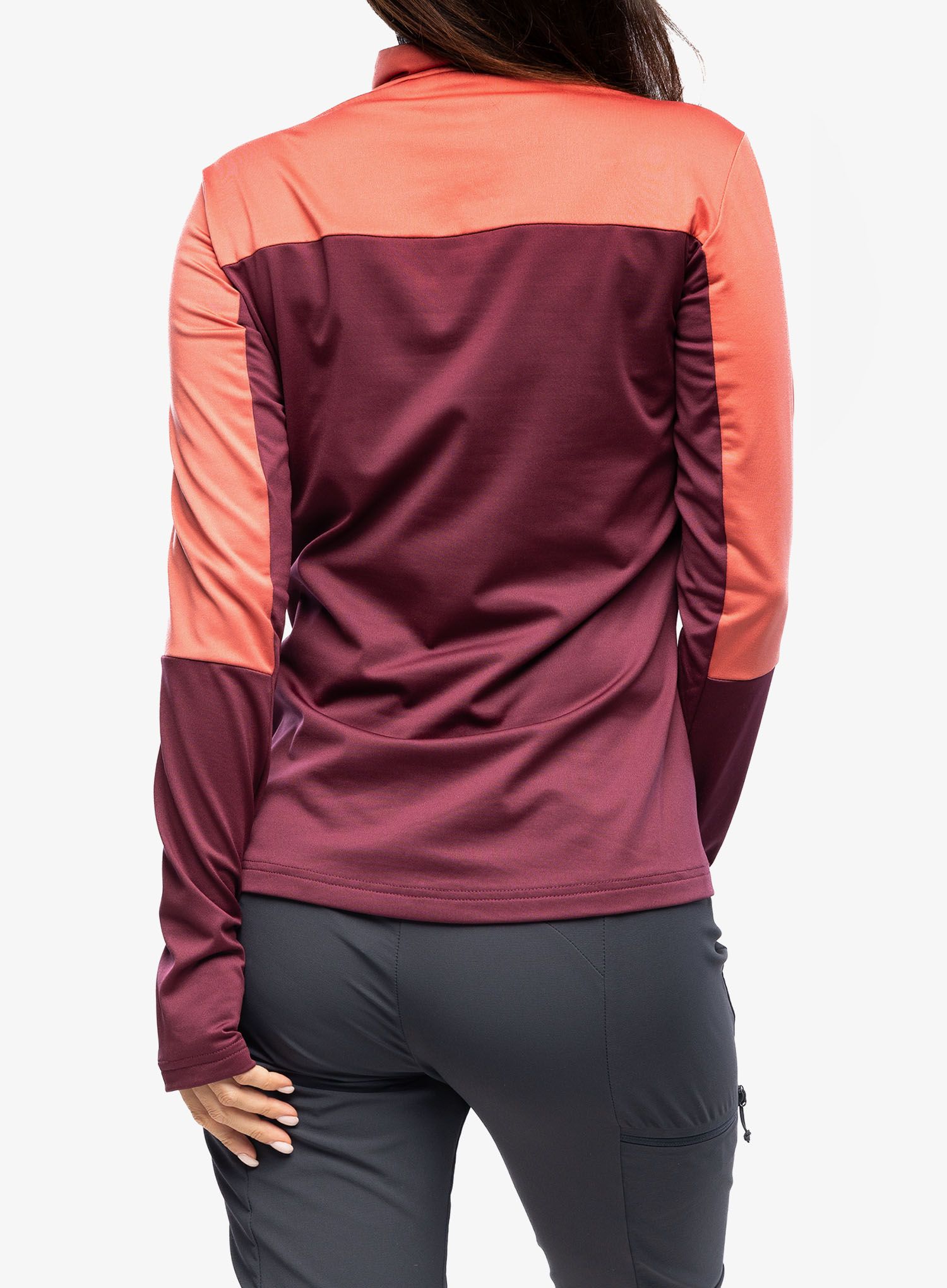 Ženski flis Vaude Livigno Halfzip II - cassis