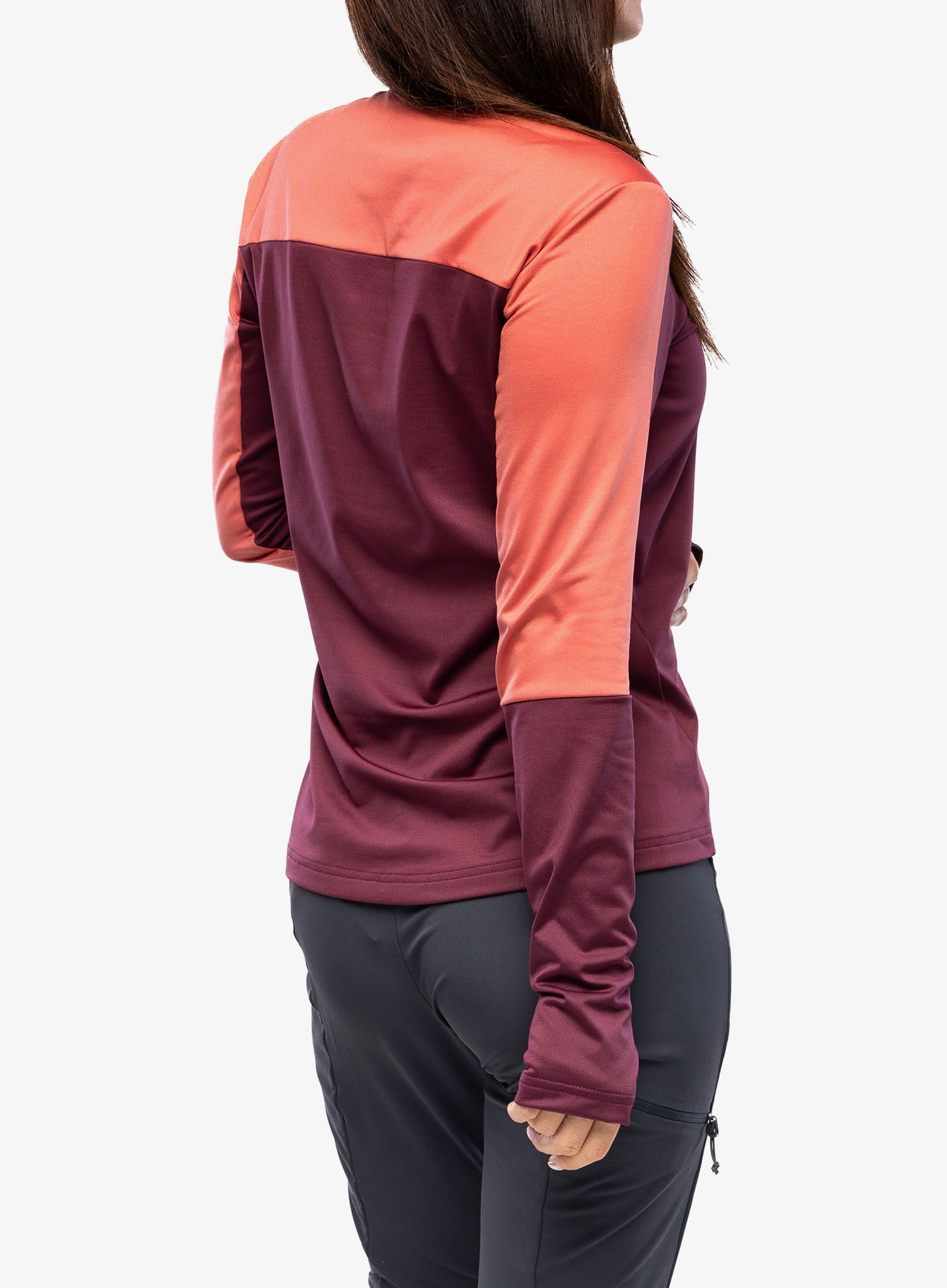 Ženski flis Vaude Livigno Halfzip II - cassis