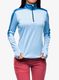 Ženski flis Vaude Livigno Halfzip II - pastel blue